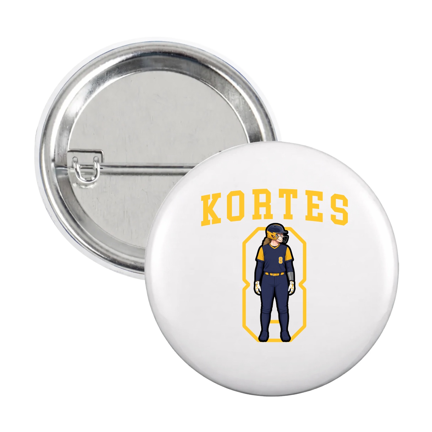 Game Day Button — Shirsey in White