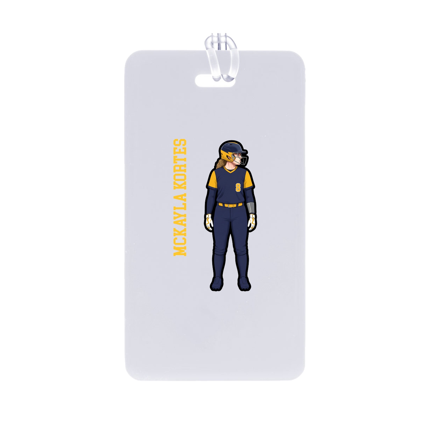 Bag Tag — Name Vertical in Classic
