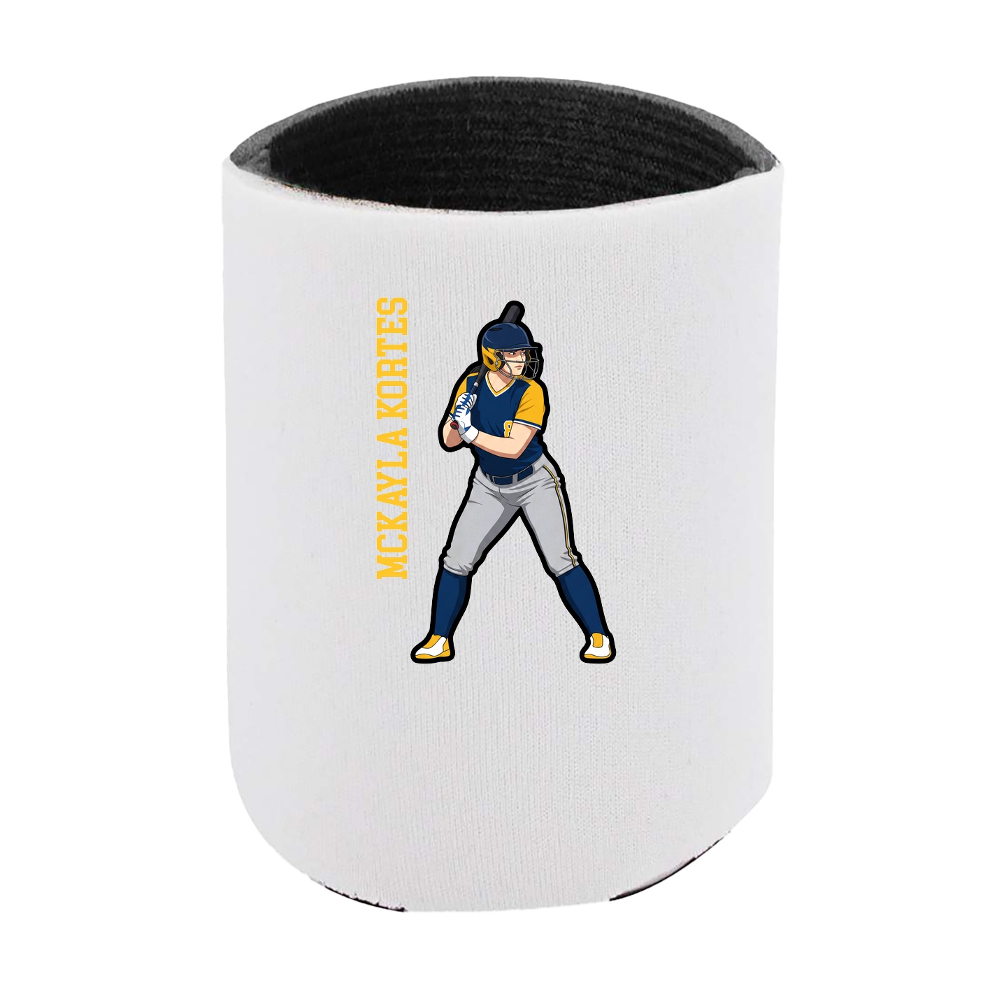 Can Holder — Name Vertical in White