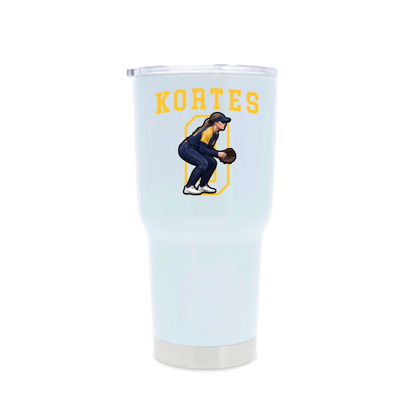 30oz Stainless Steel Tumbler — Shirsey in White