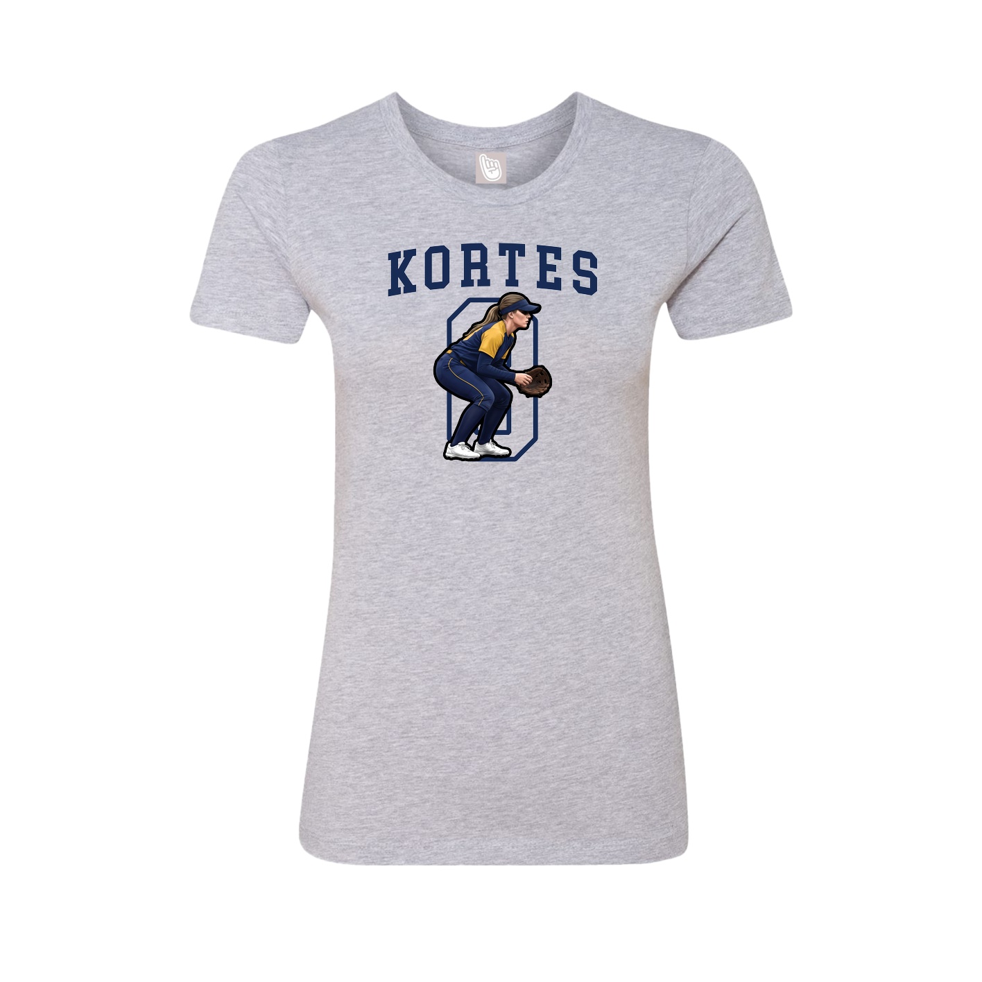 Fitted Women's Tee — Shirsey in Grey