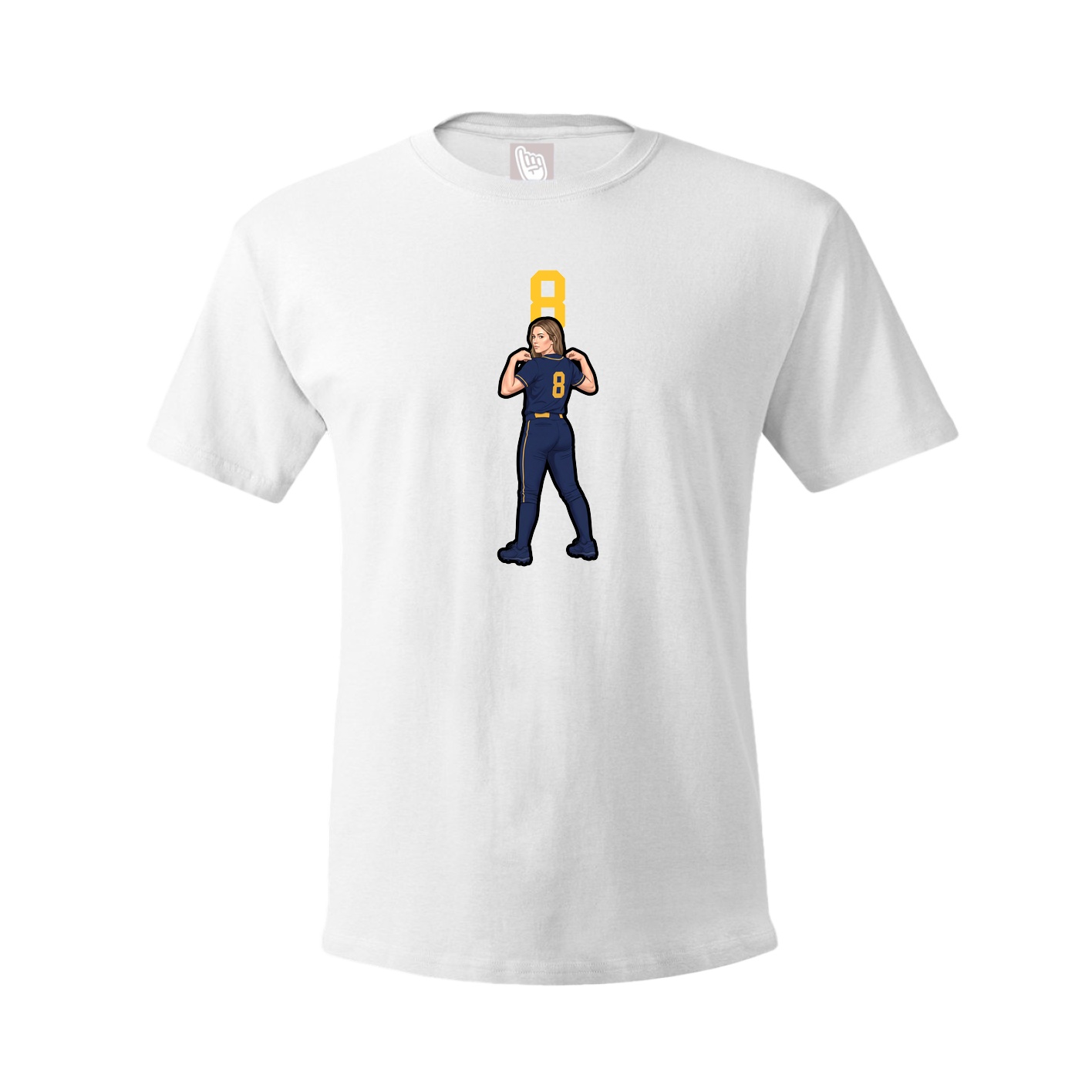 Tee — Number Top in White