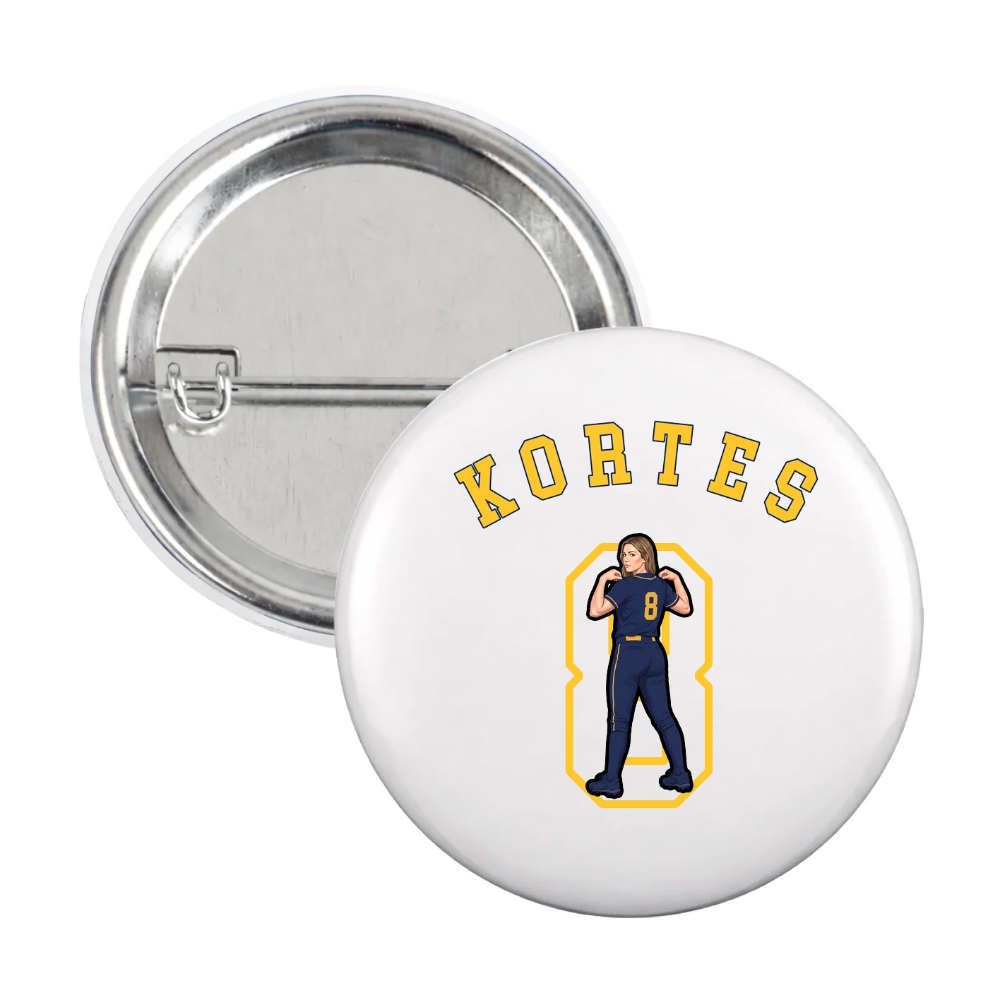 Game Day Button — Shirsey Arch in White