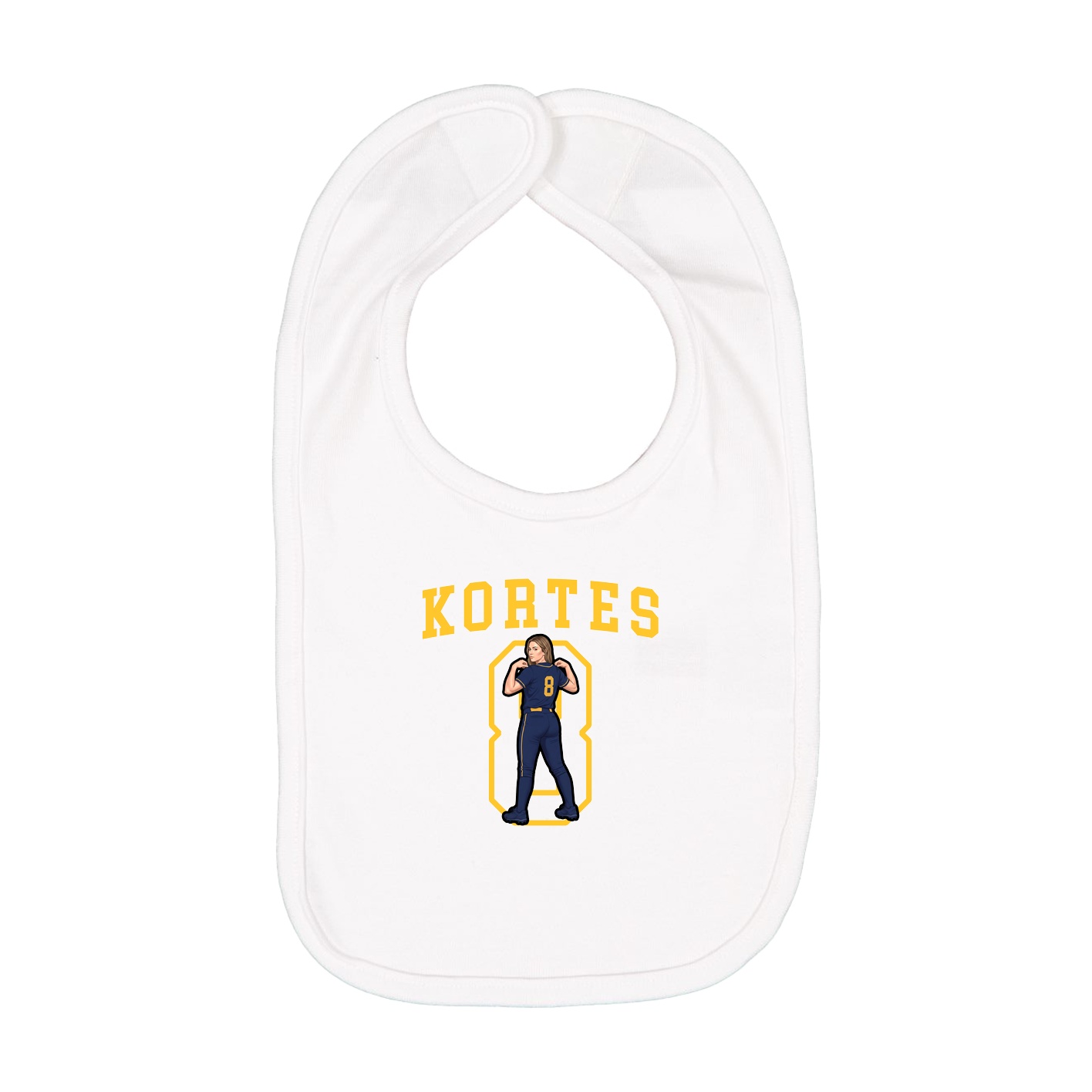 Infant Bib — Shirsey in White