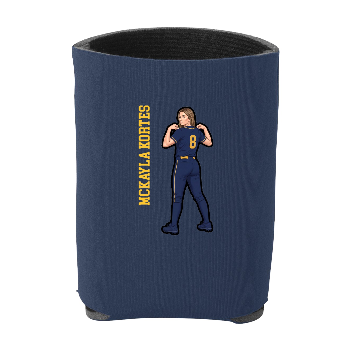 Can Holder — Name Vertical in Navy