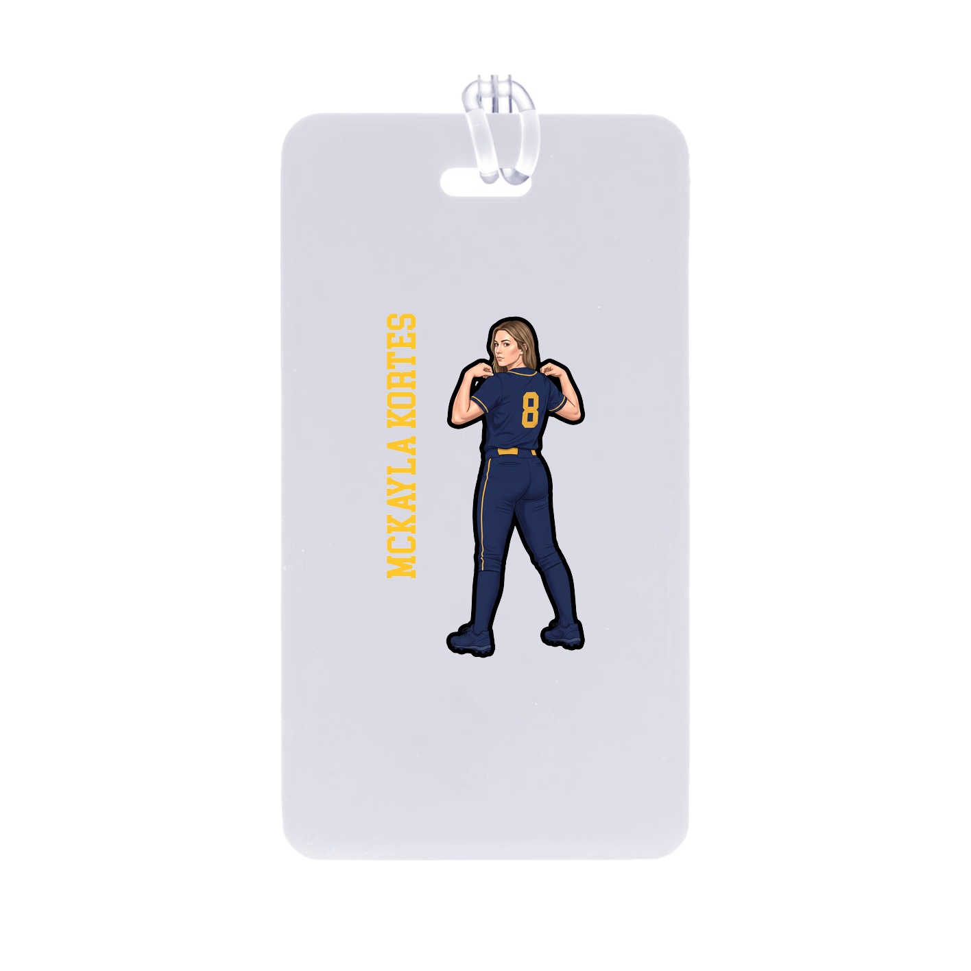 Bag Tag — Name Vertical in Classic