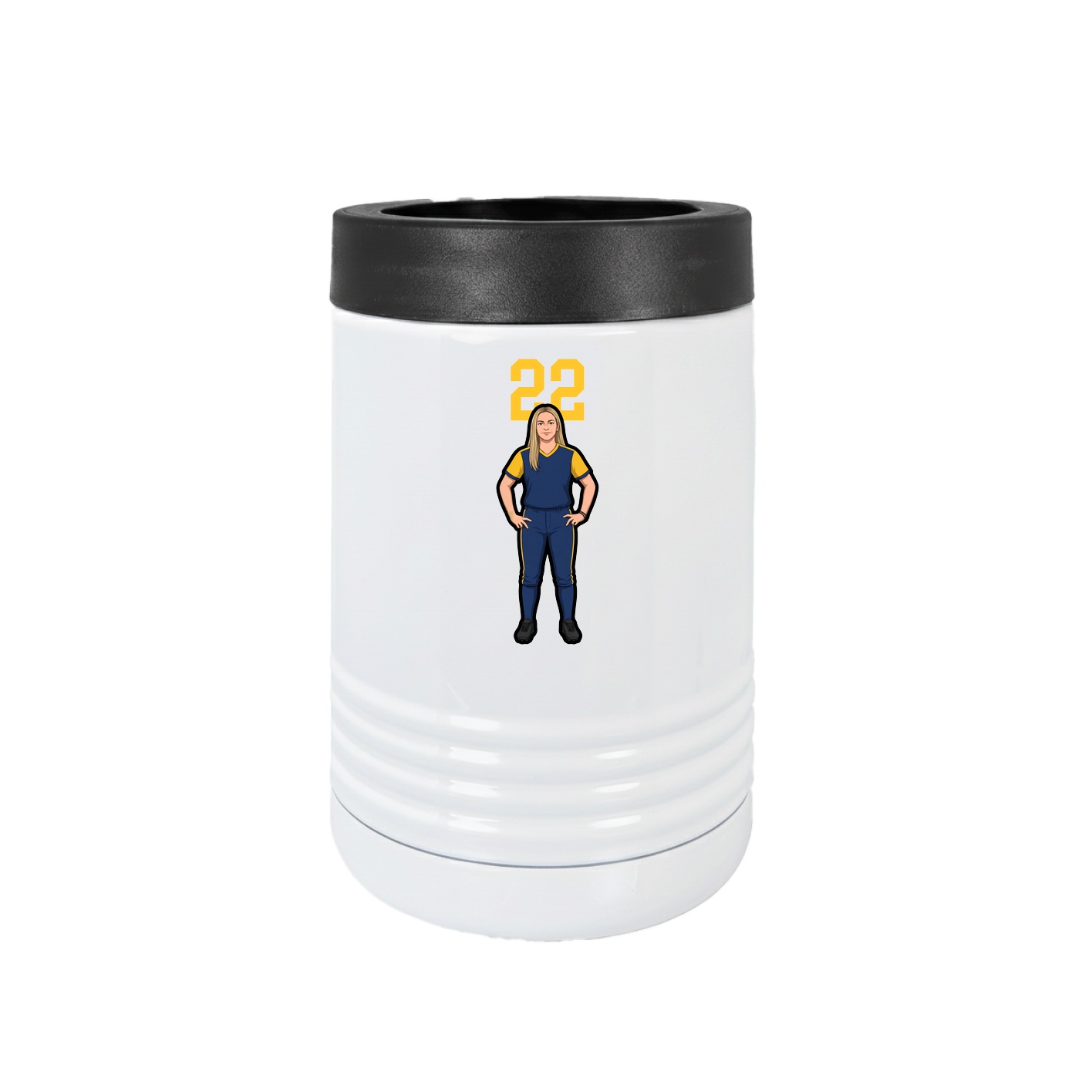 Beverage Holder — Number Top in White