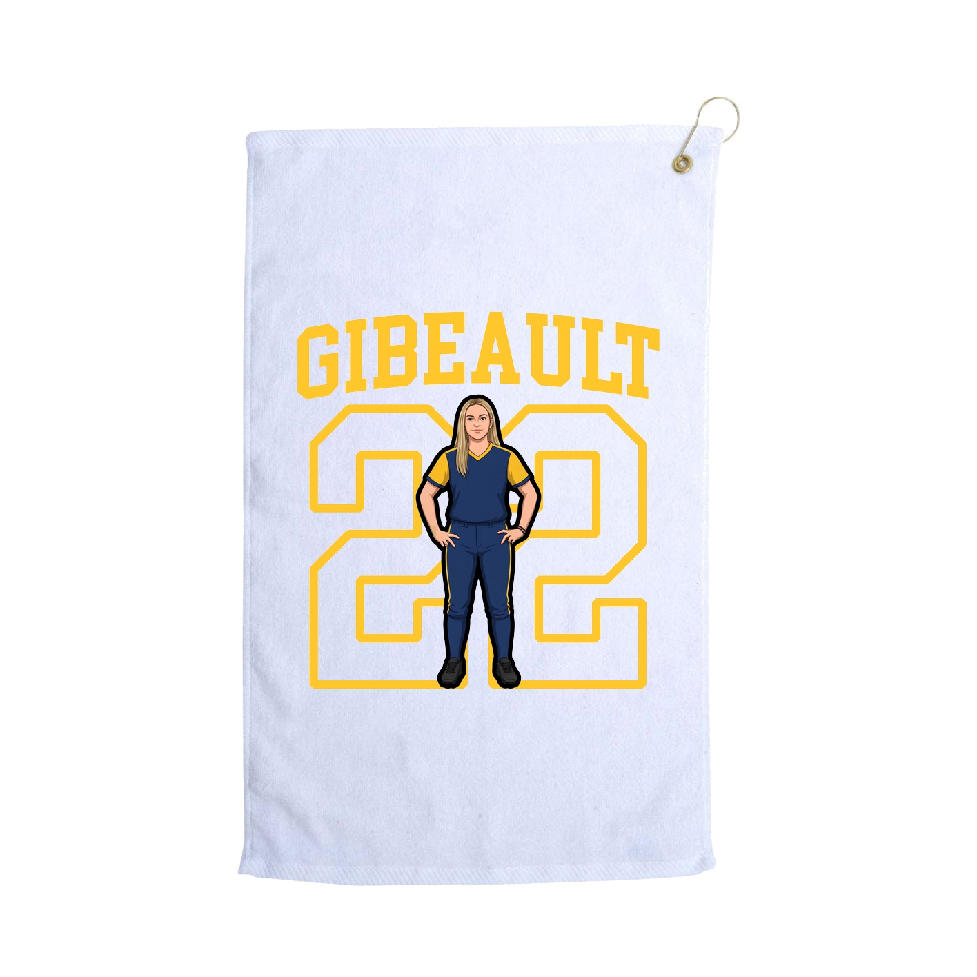 Golf Towel — Shirsey in White