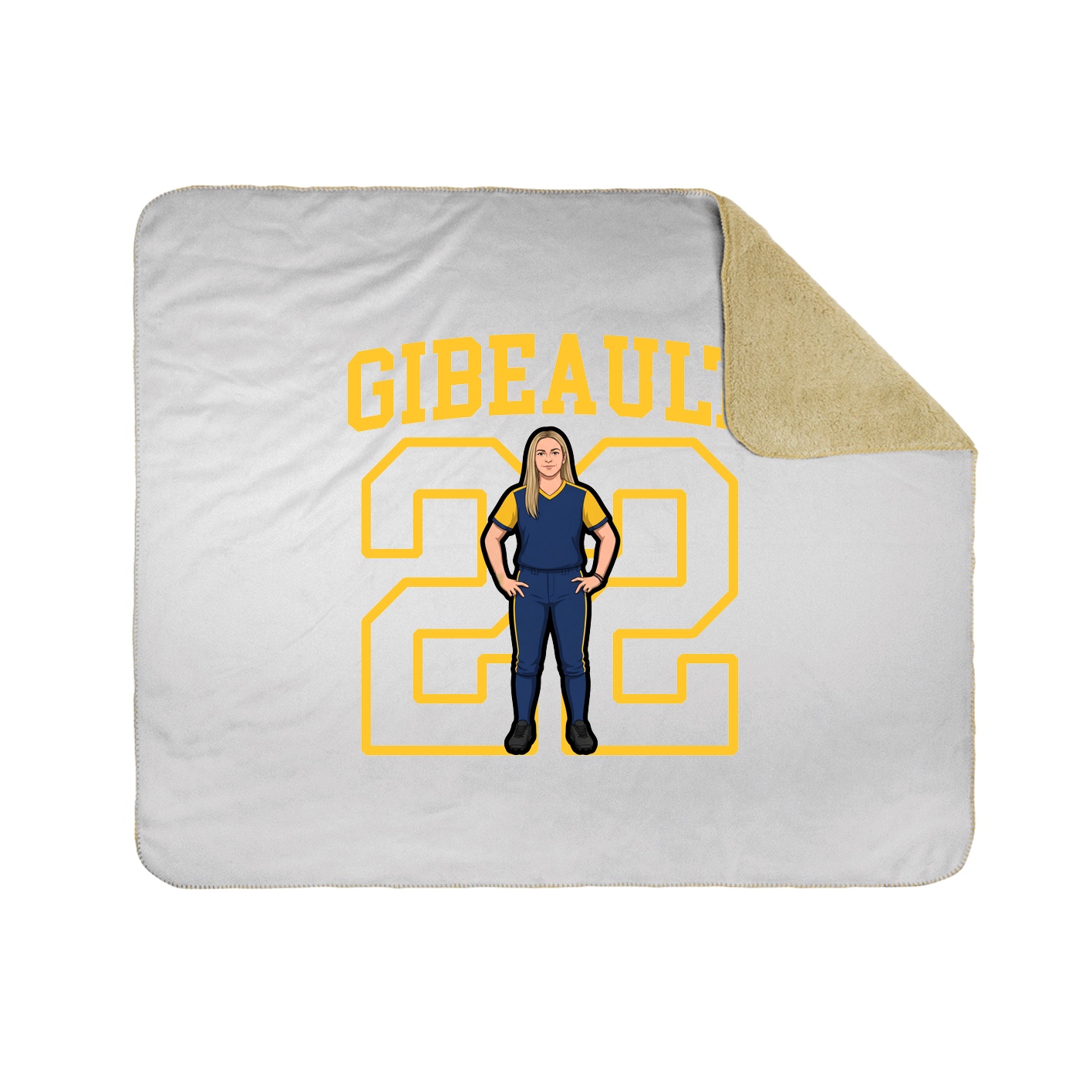 Throw Blanket — Shirsey in White