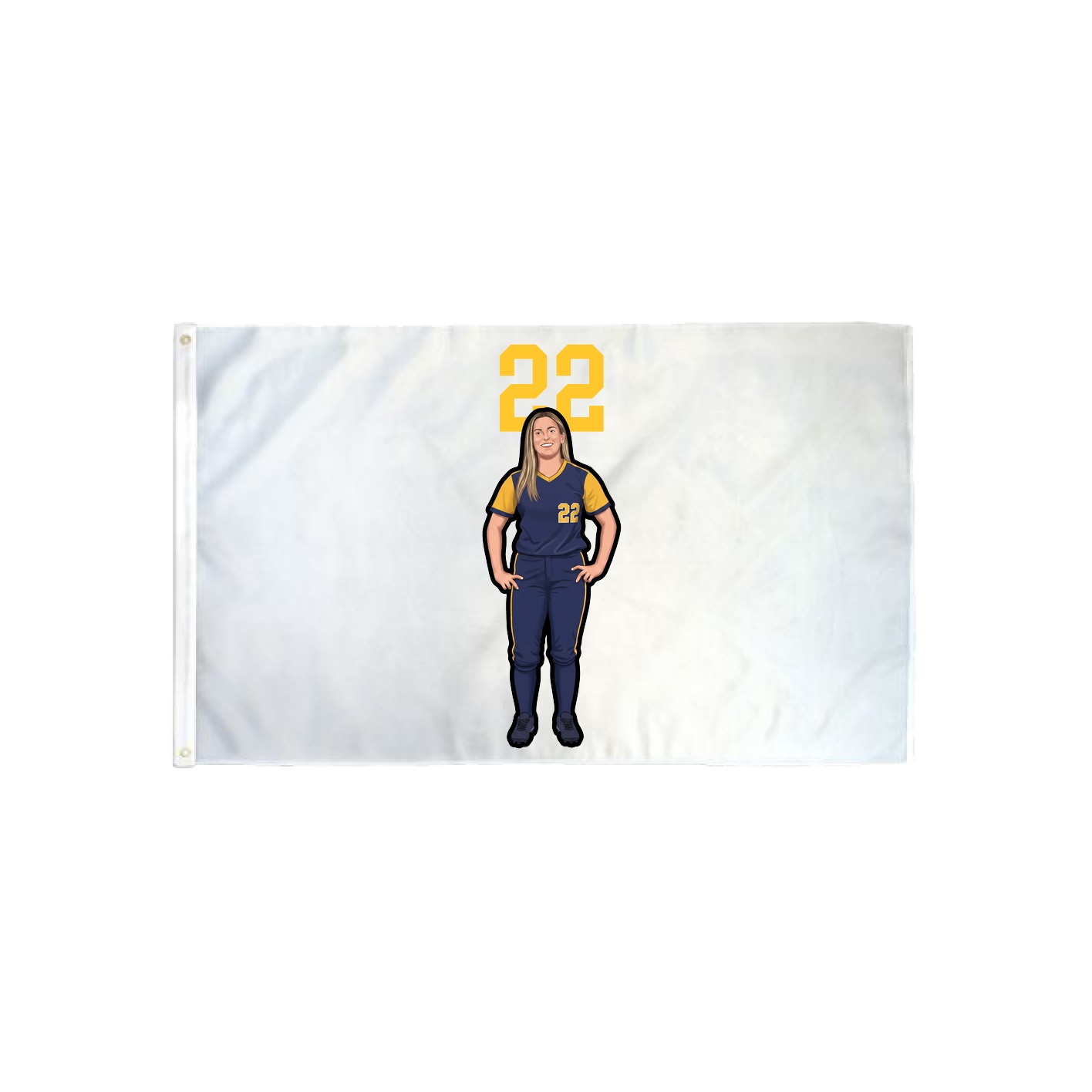 3x5 Flag — Number Top in Classic