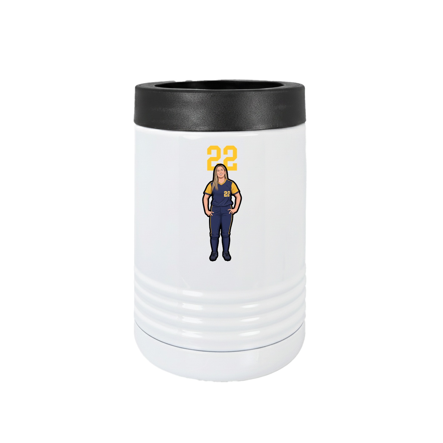 Beverage Holder — Number Top in White