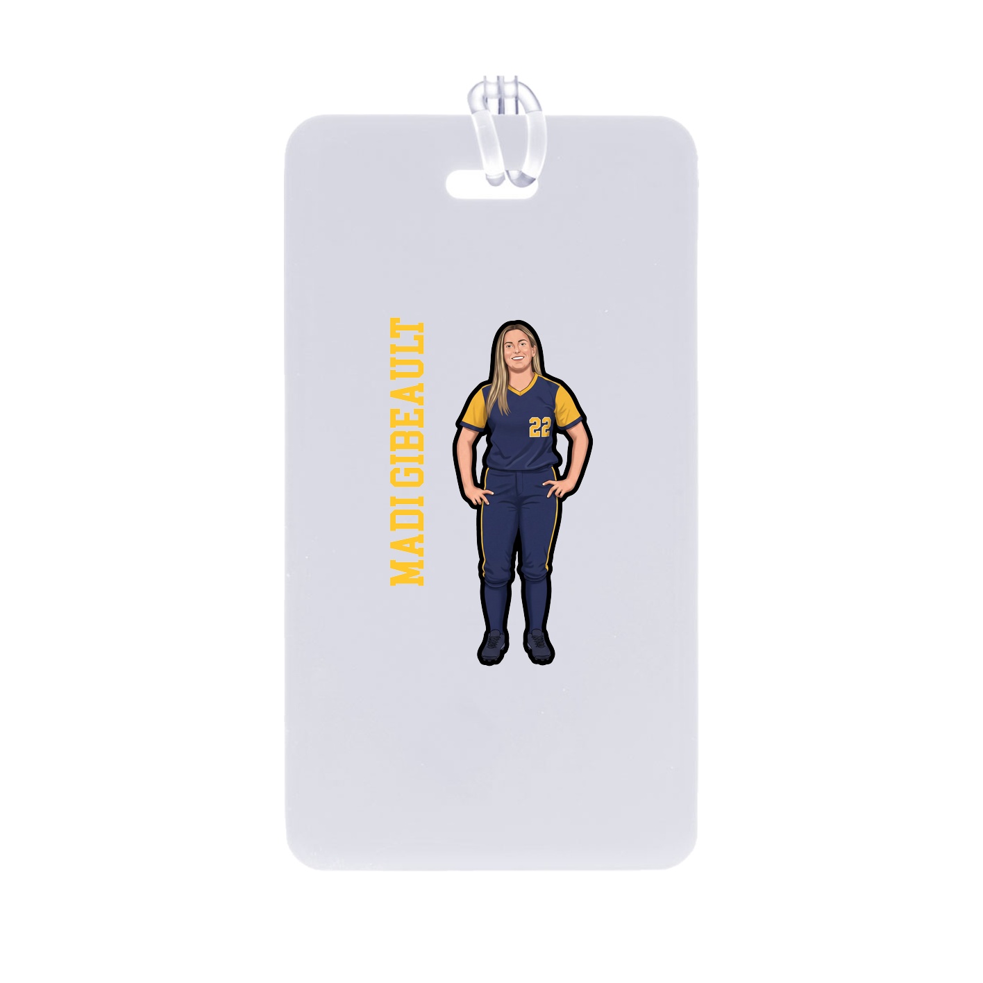 Bag Tag — Name Vertical in Classic
