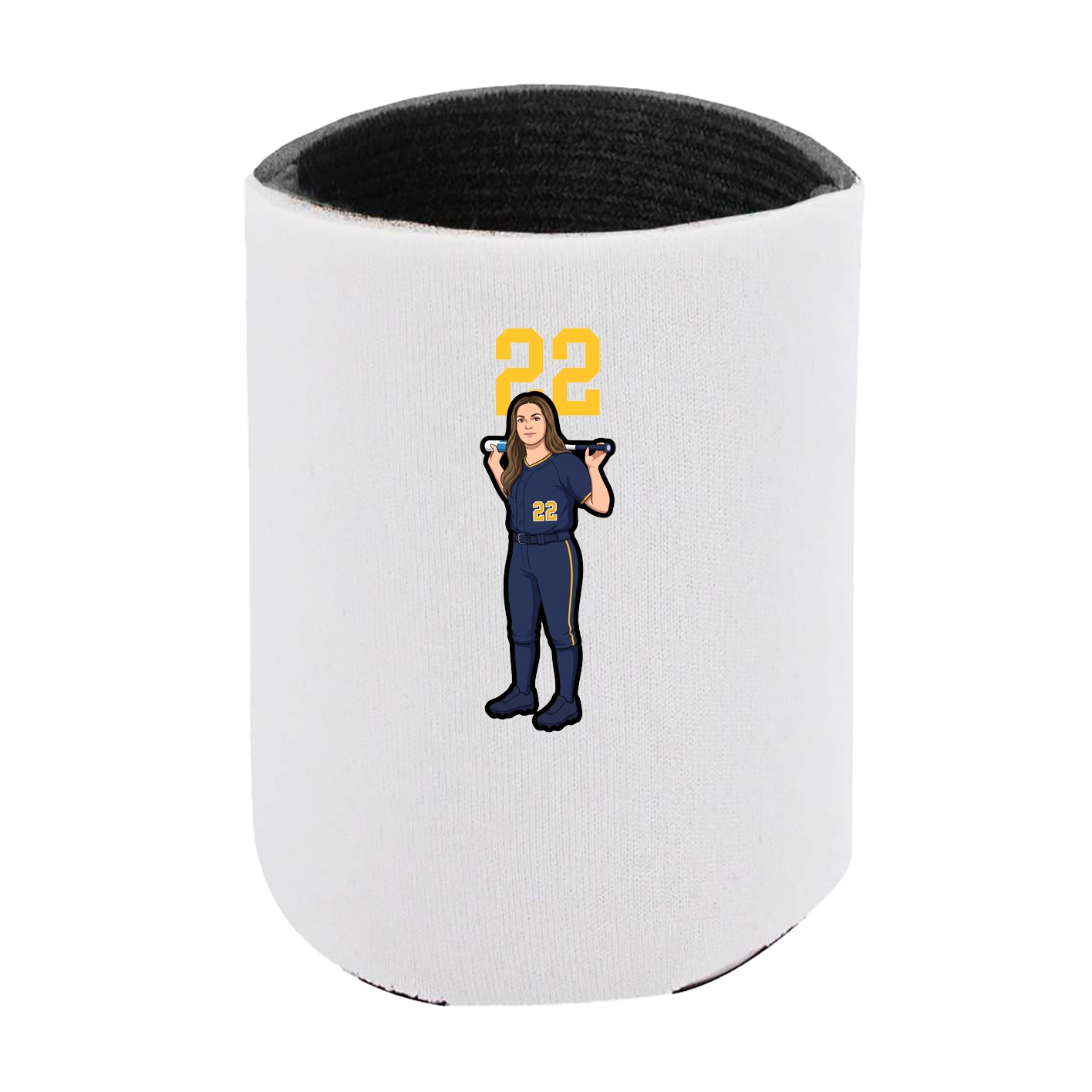Can Holder — Number Top in White