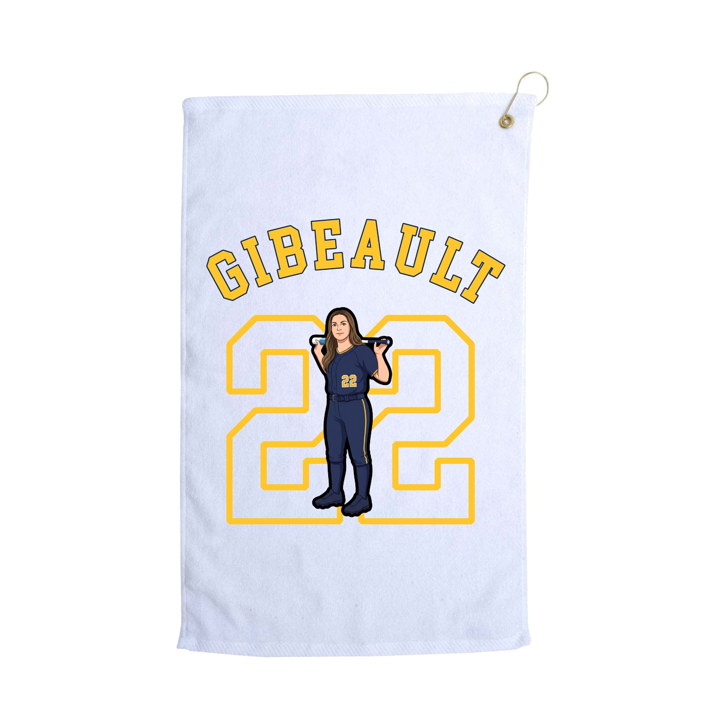 Golf Towel — Shirsey Arch in White