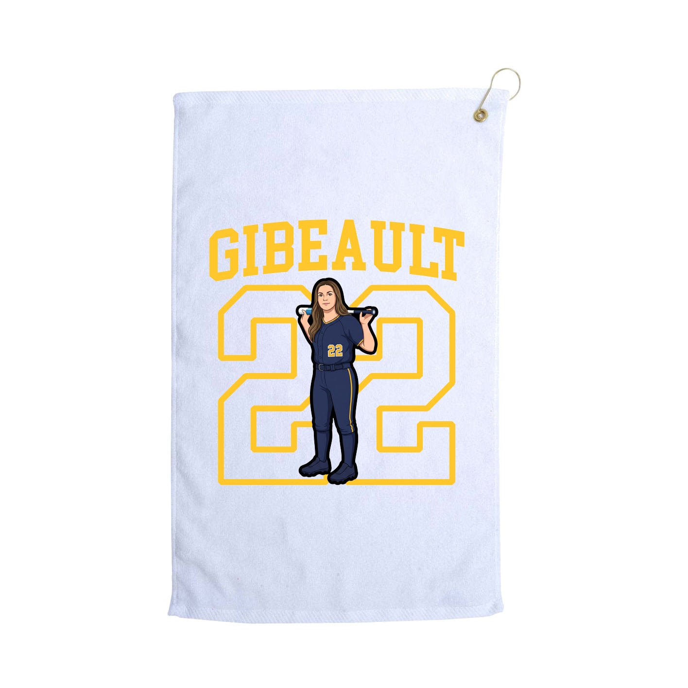 Golf Towel — Shirsey in White