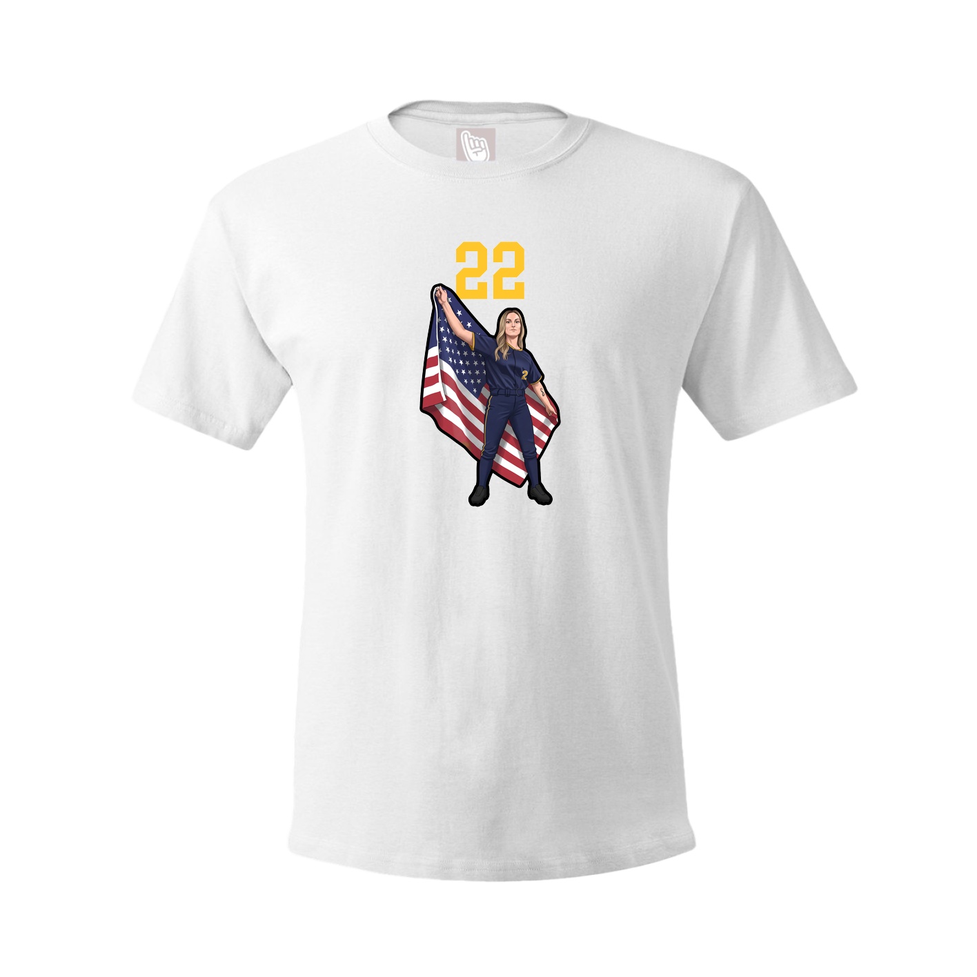 Tee — Number Top in White