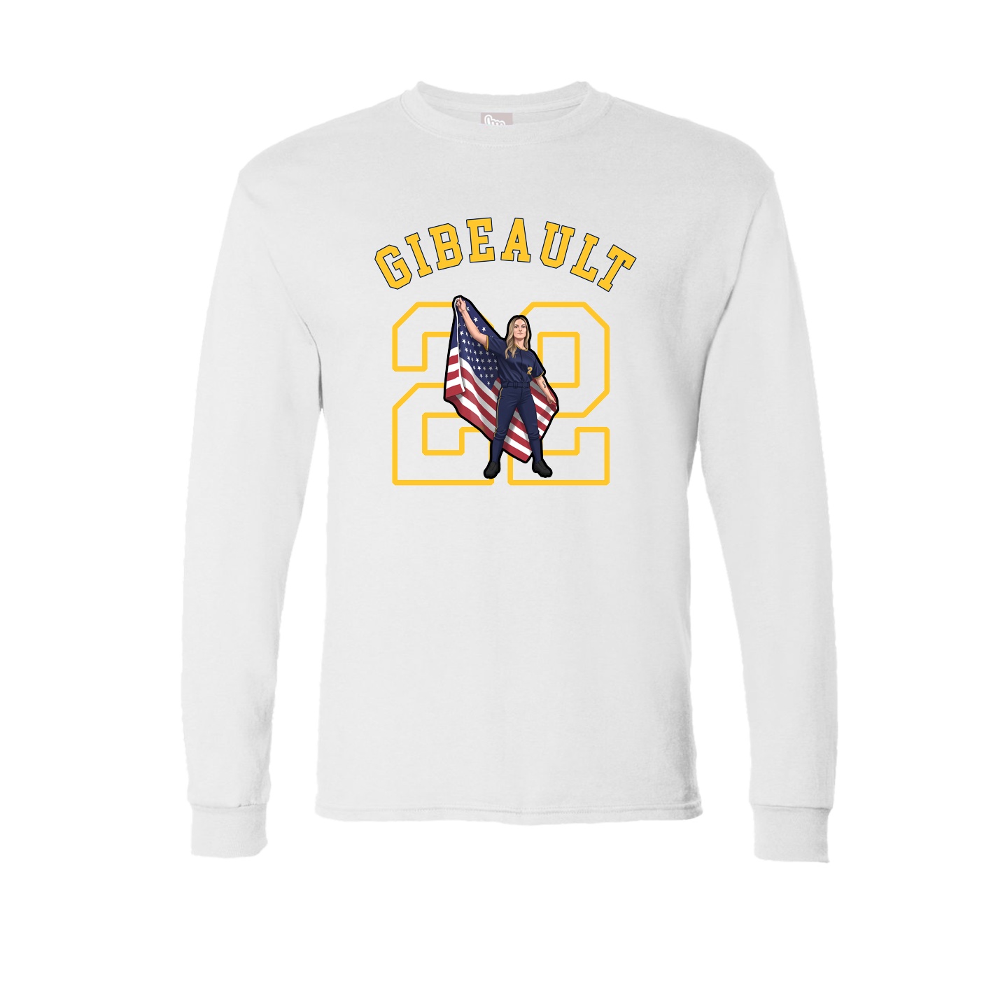 Long Sleeve Tee — Shirsey Arch in White