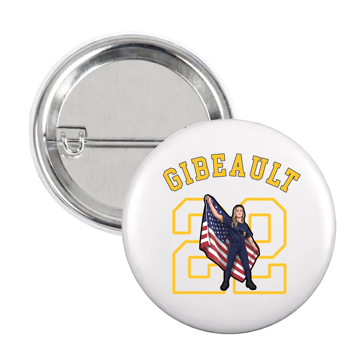 Game Day Button — Shirsey Arch in White
