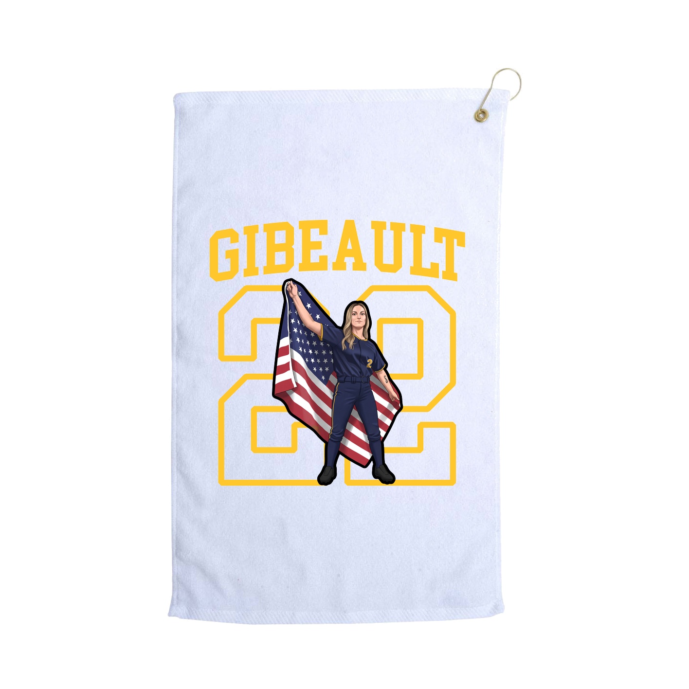 Golf Towel — Shirsey in White