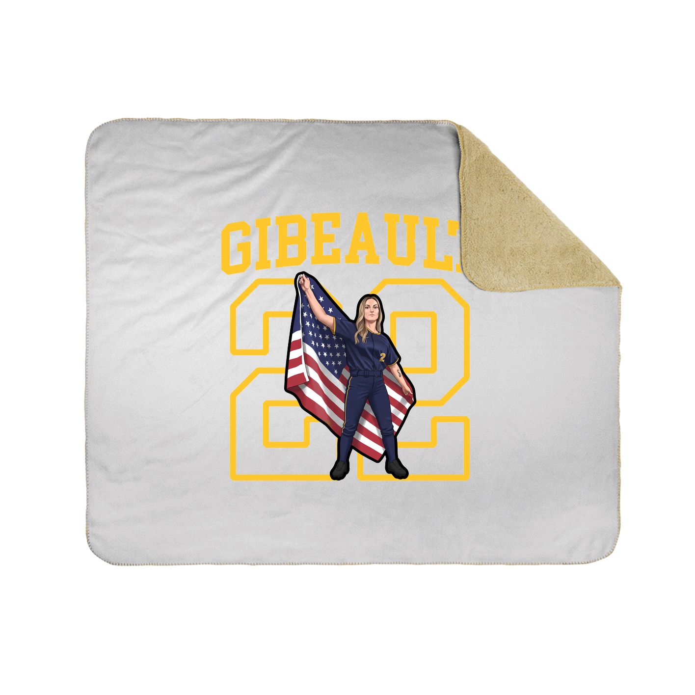 Throw Blanket — Shirsey in White