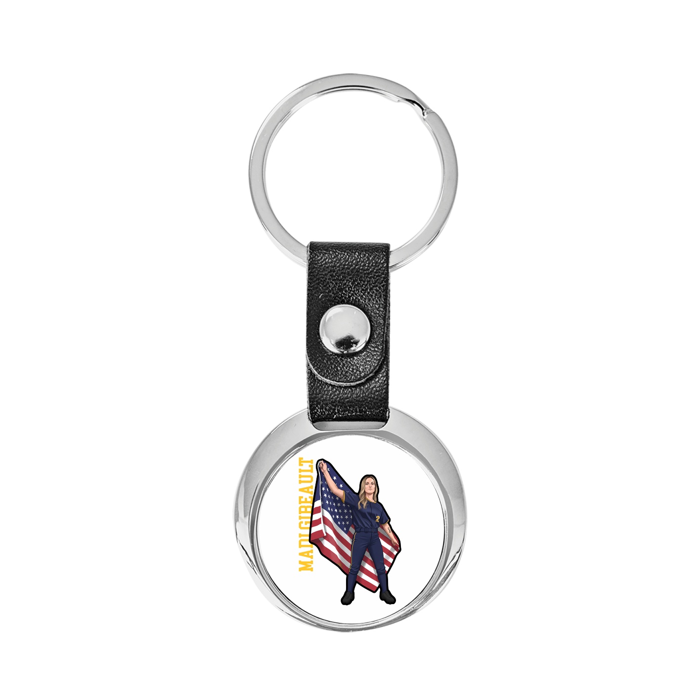 Key Chain — Name Vertical in Classic