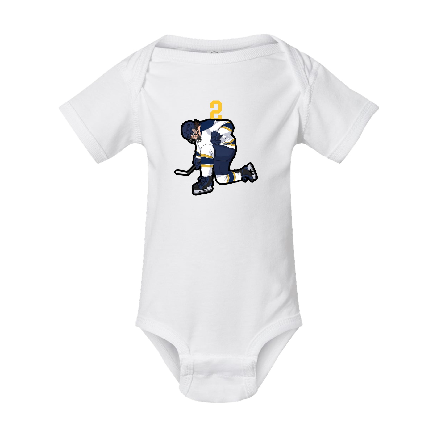 Baby Onesie — Number Top in White