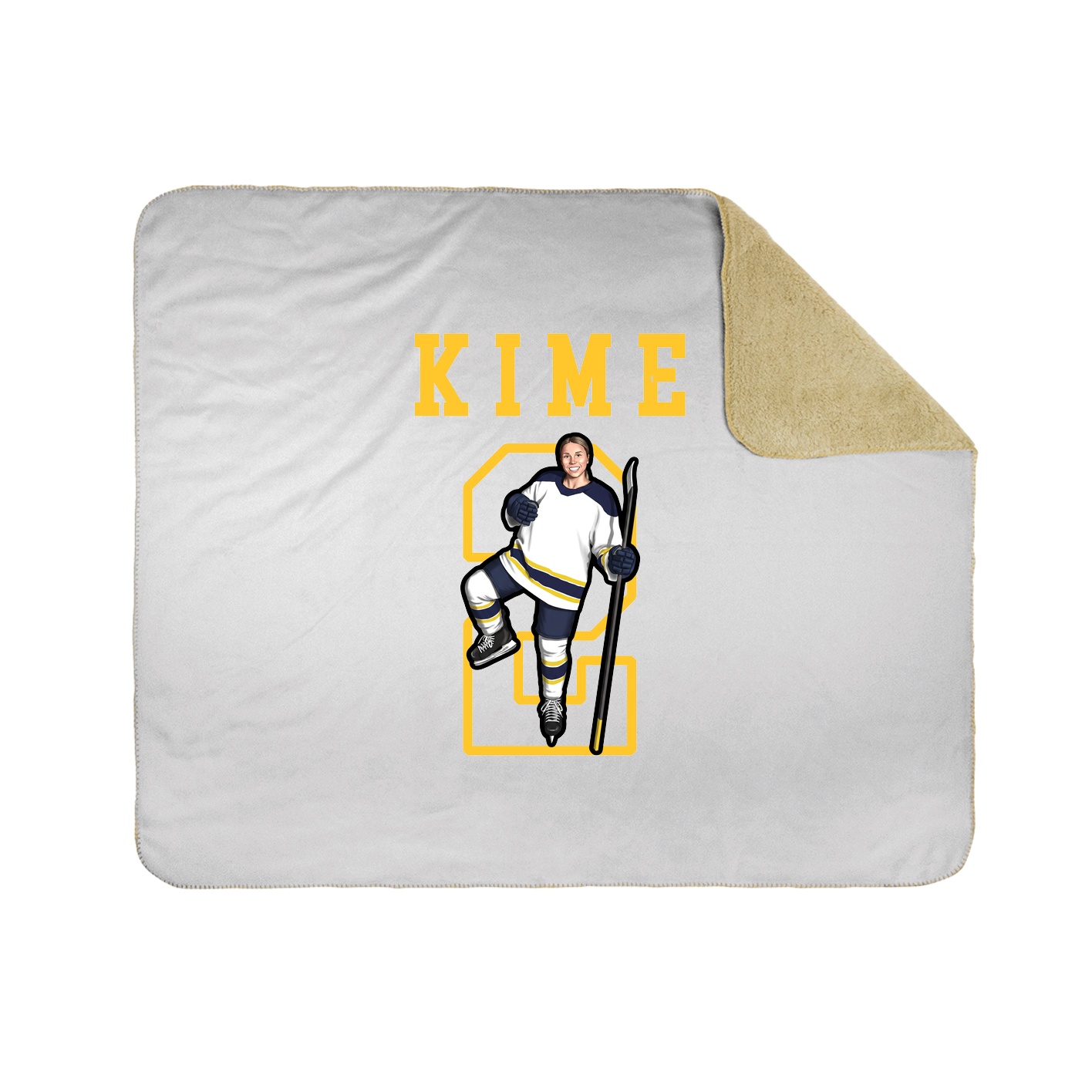 Throw Blanket — Shirsey in White