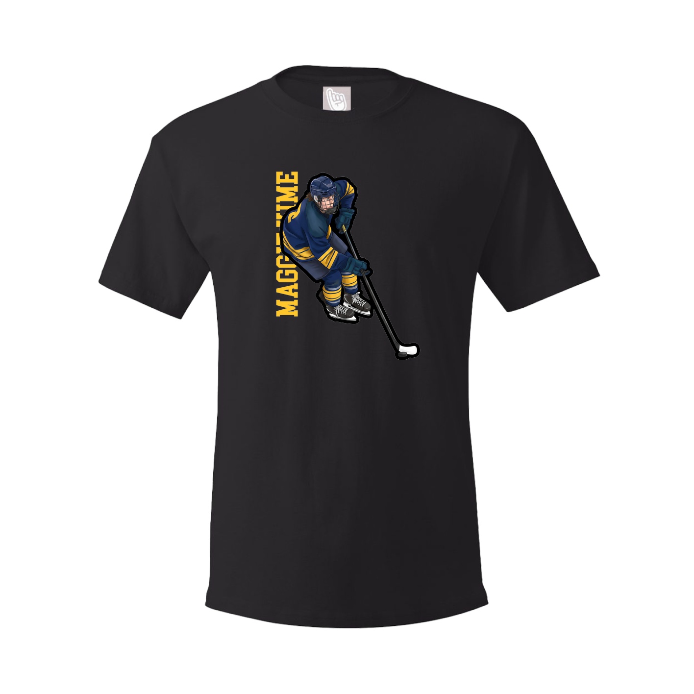Youth Tee — Name Vertical in Black