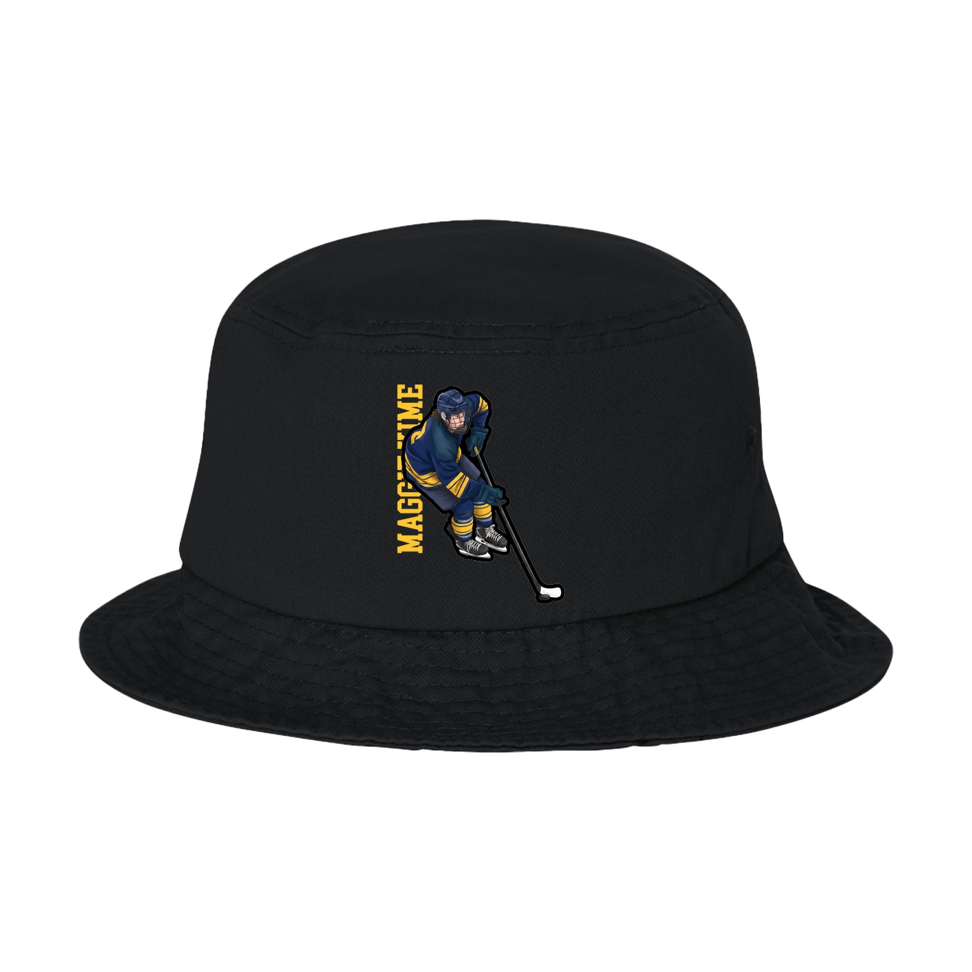 Bucket Cap — Name Vertical in Black