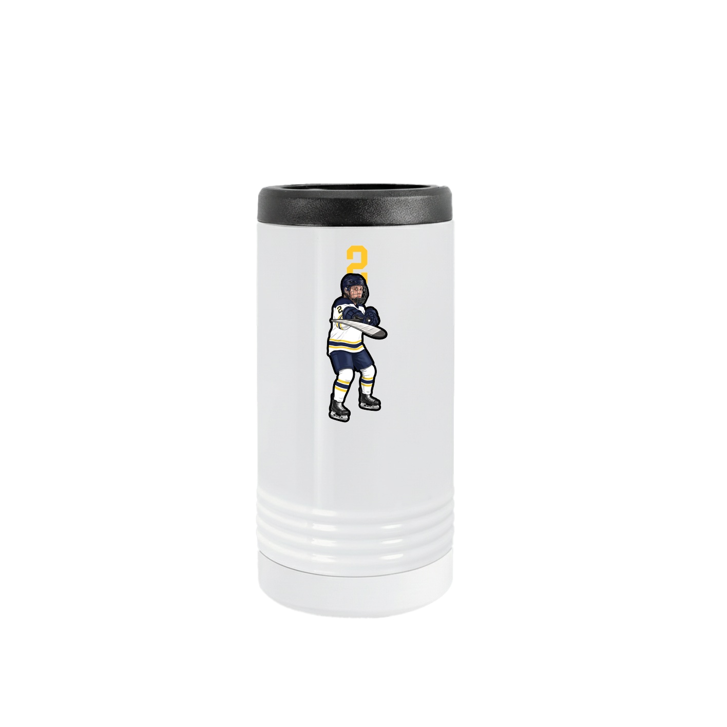 Slim Beverage Holder — Number Top in White