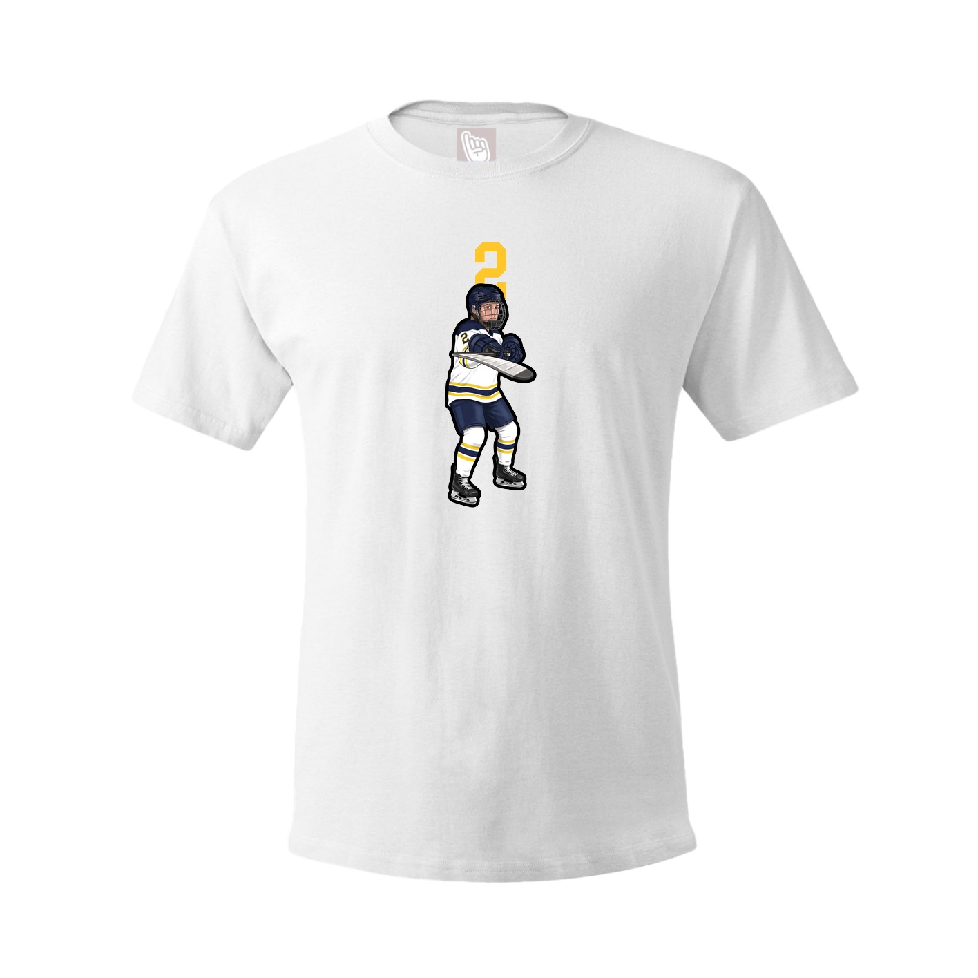 Tee — Number Top in White