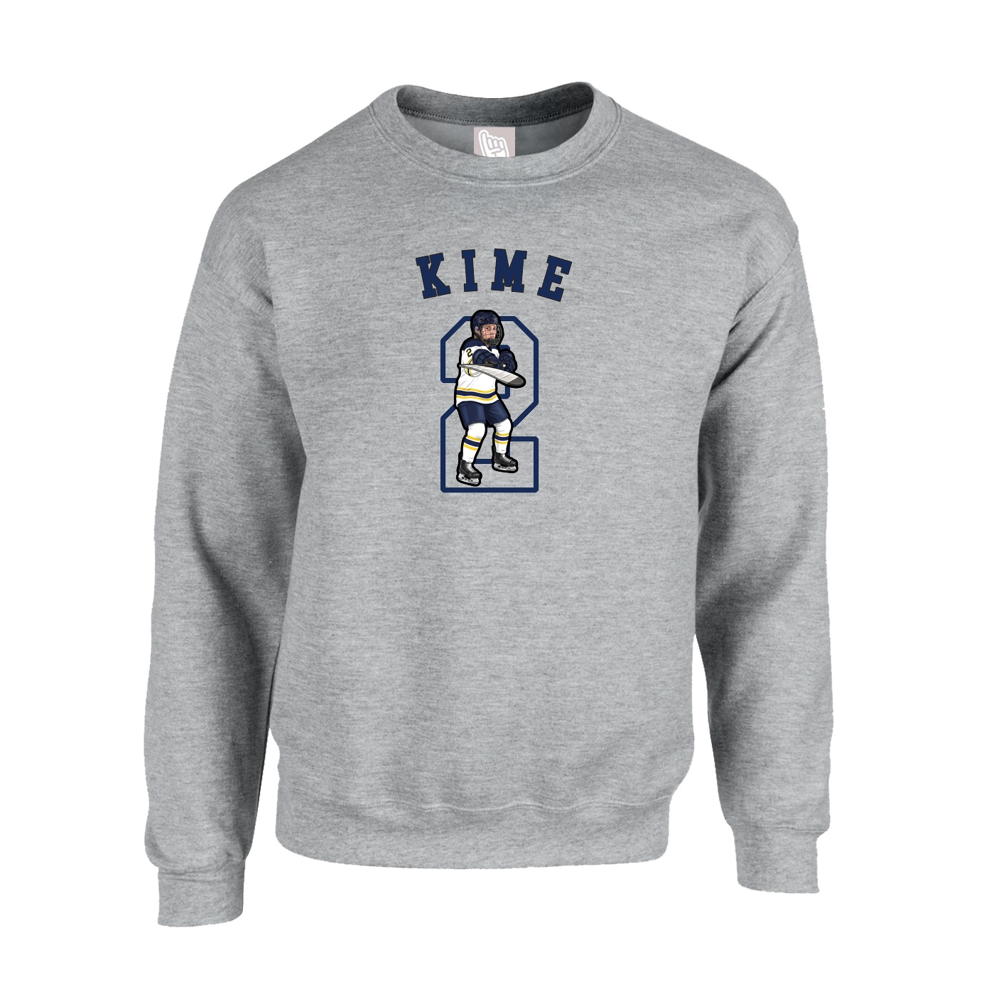 Fleece Crew — Shirsey Arch in Grey
