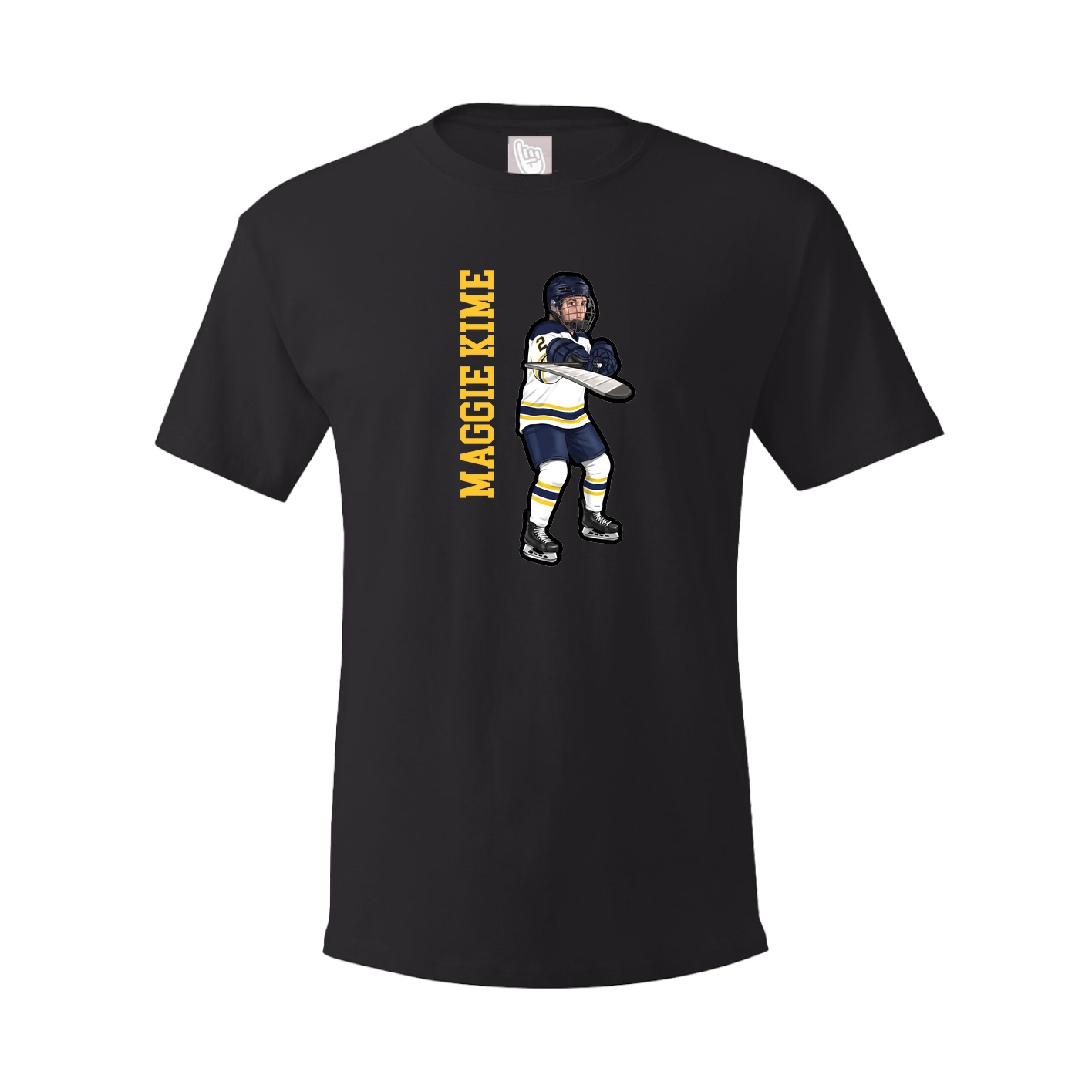 Tee — Name Vertical in Black