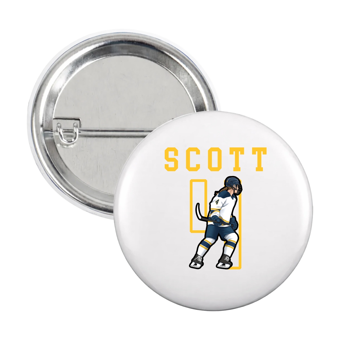 Game Day Button — Shirsey in White