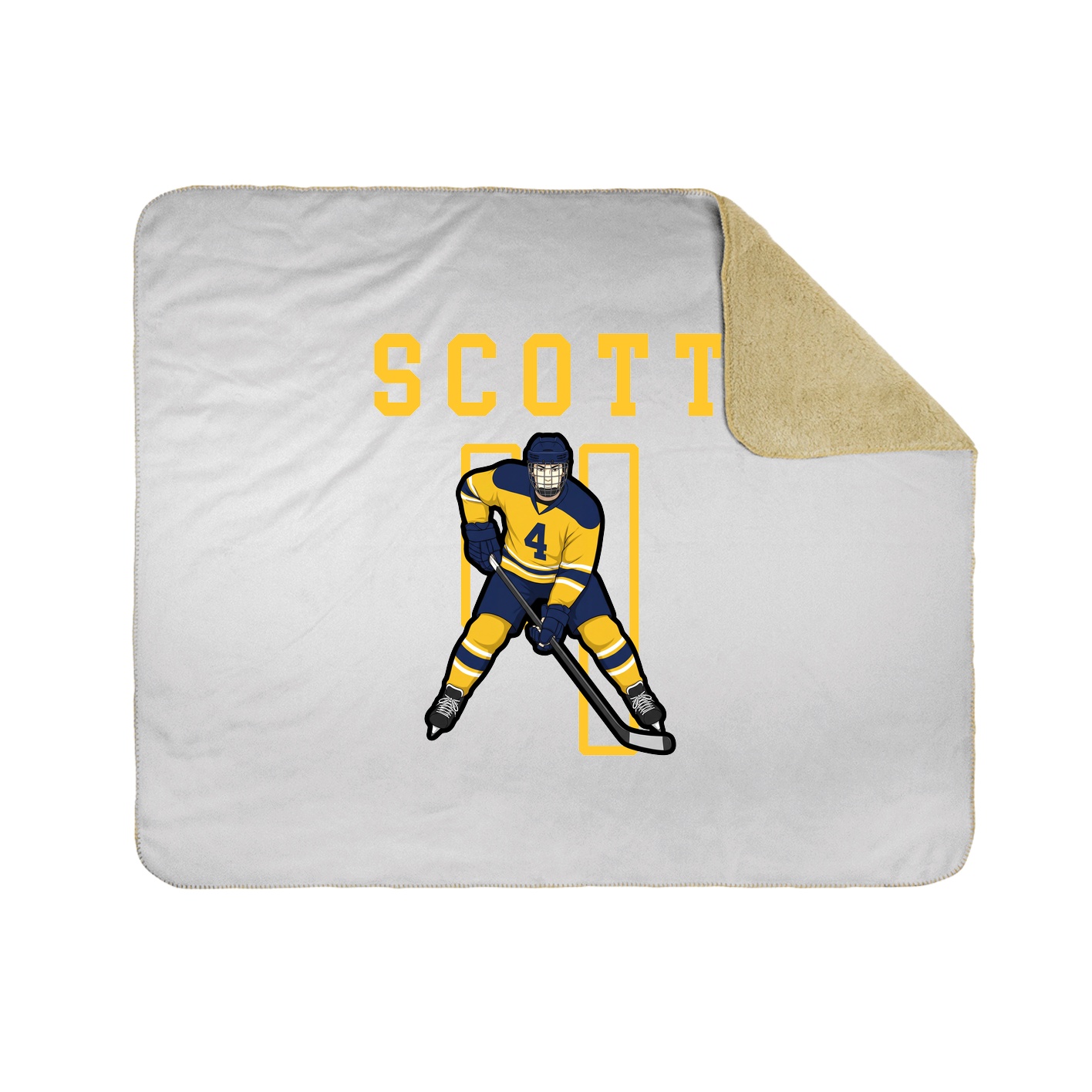 Throw Blanket — Shirsey in White