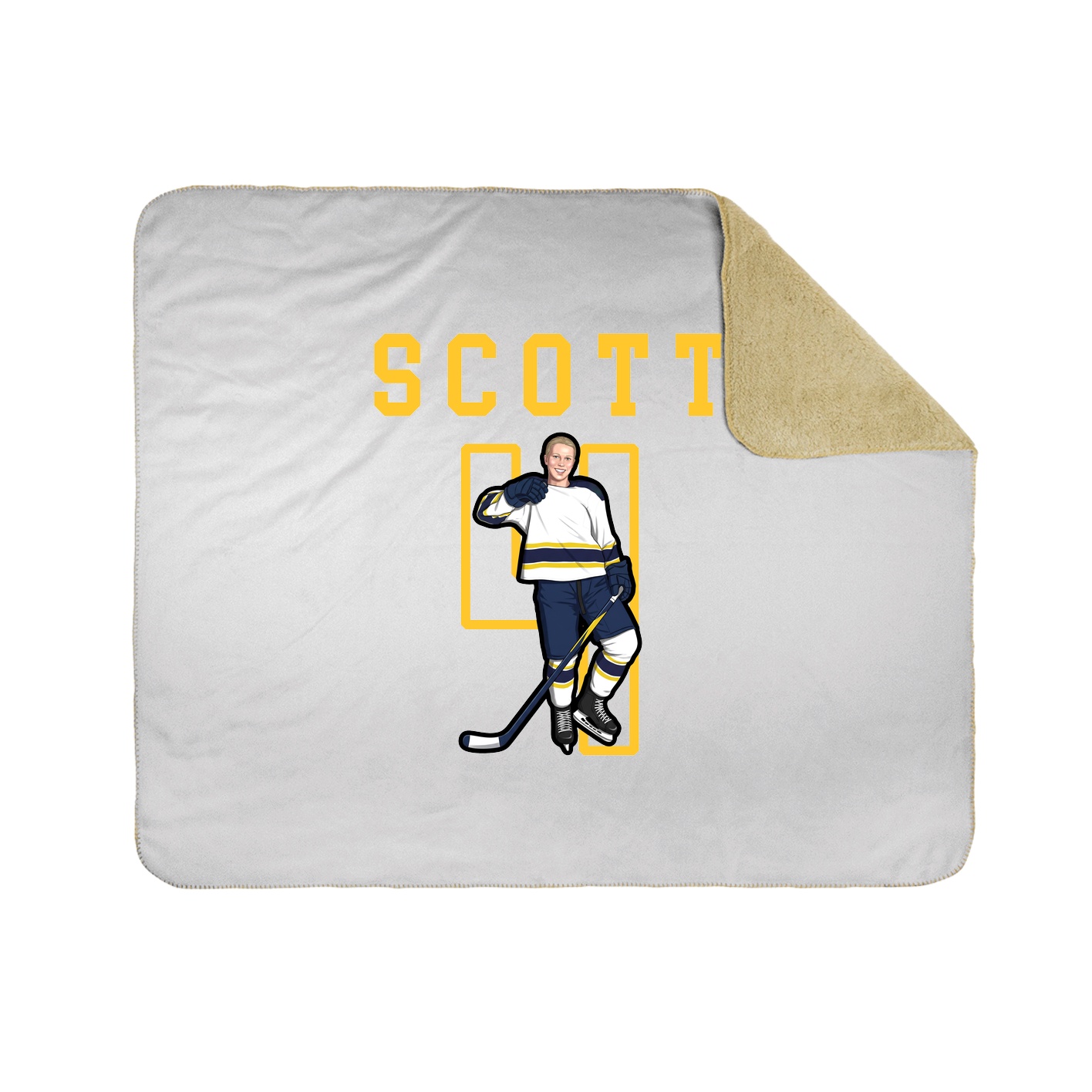 Throw Blanket — Shirsey in White