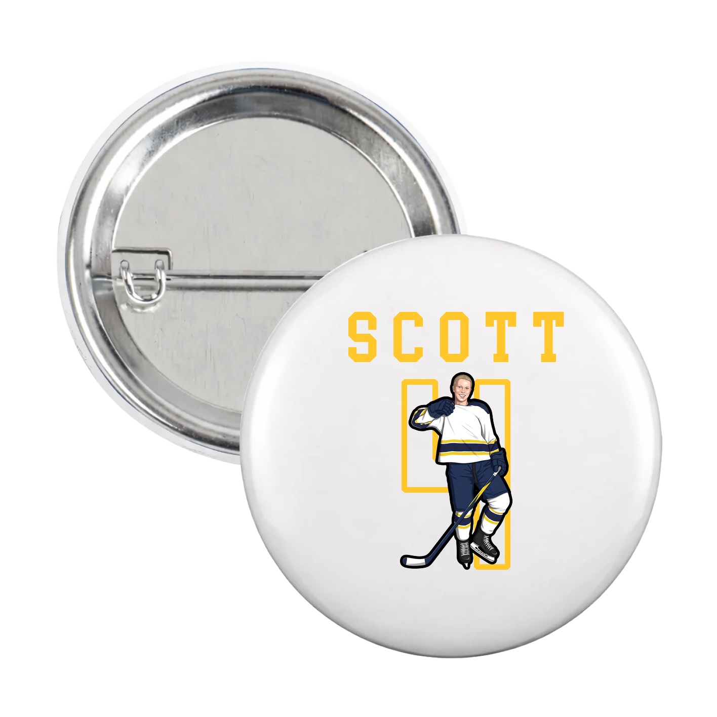 Game Day Button — Shirsey in White