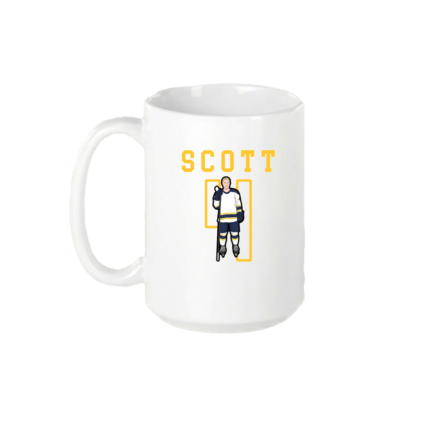 15oz Coffee Mug — Shirsey in White