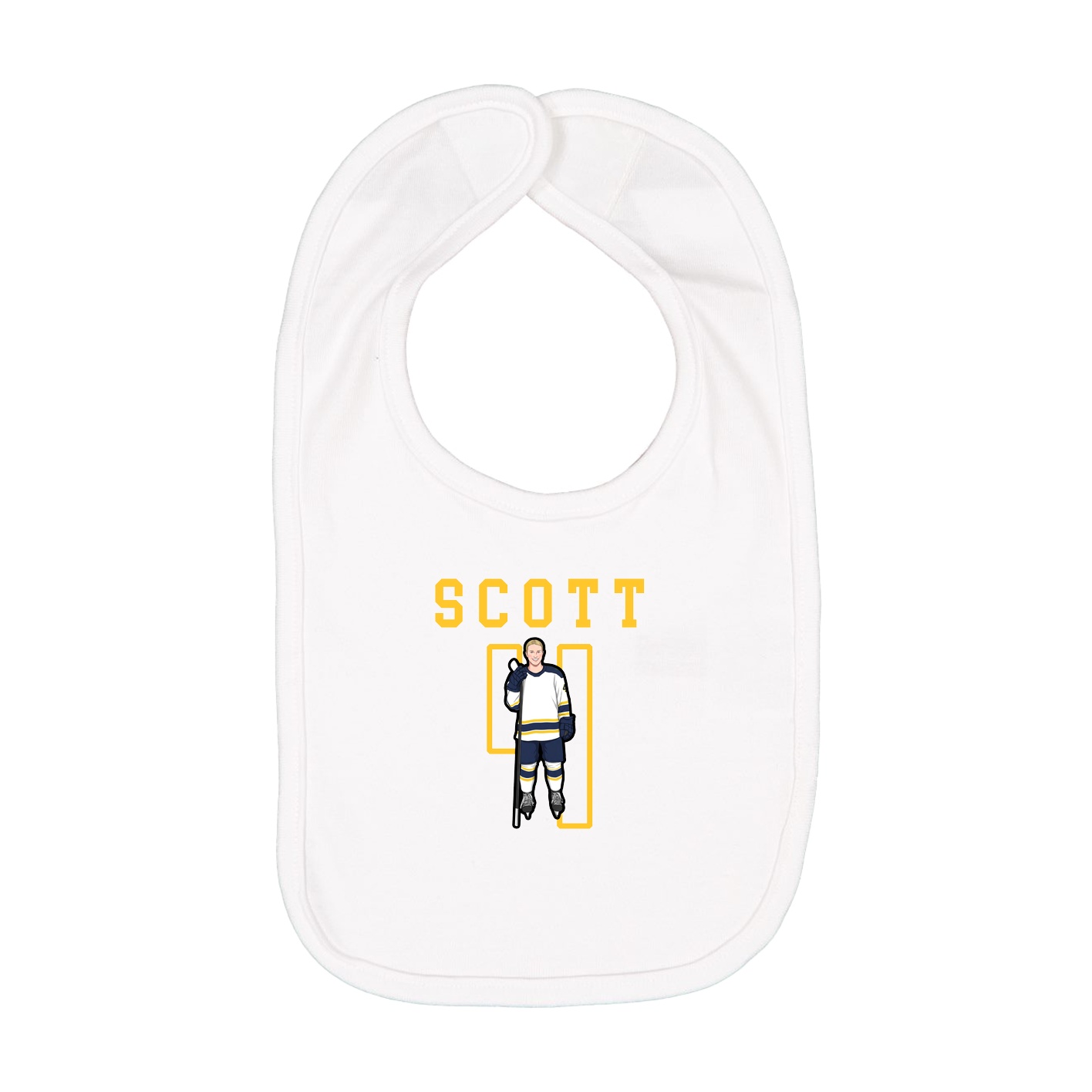 Infant Bib — Shirsey in White
