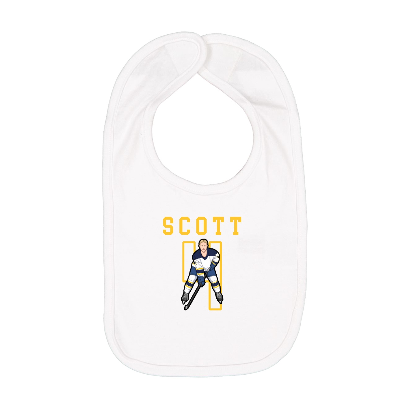 Infant Bib — Shirsey in White