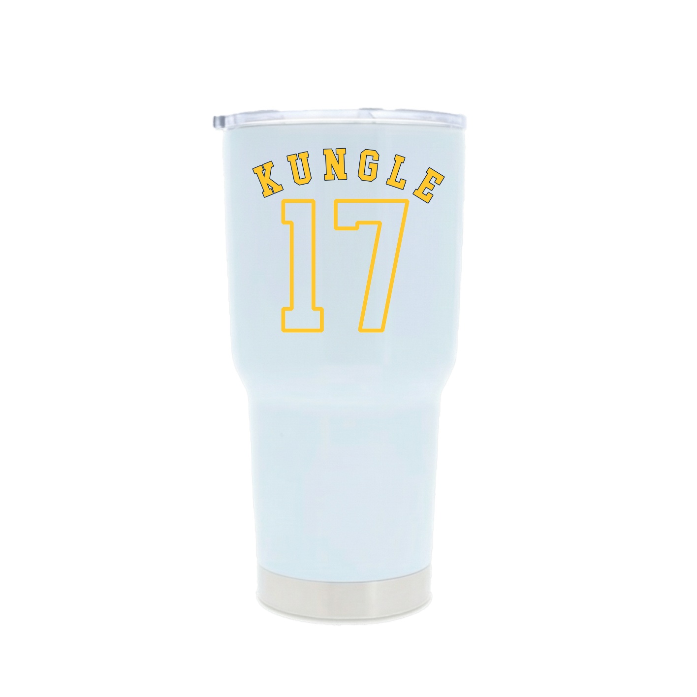 30oz Stainless Steel Tumbler — Shirsey Arch in White