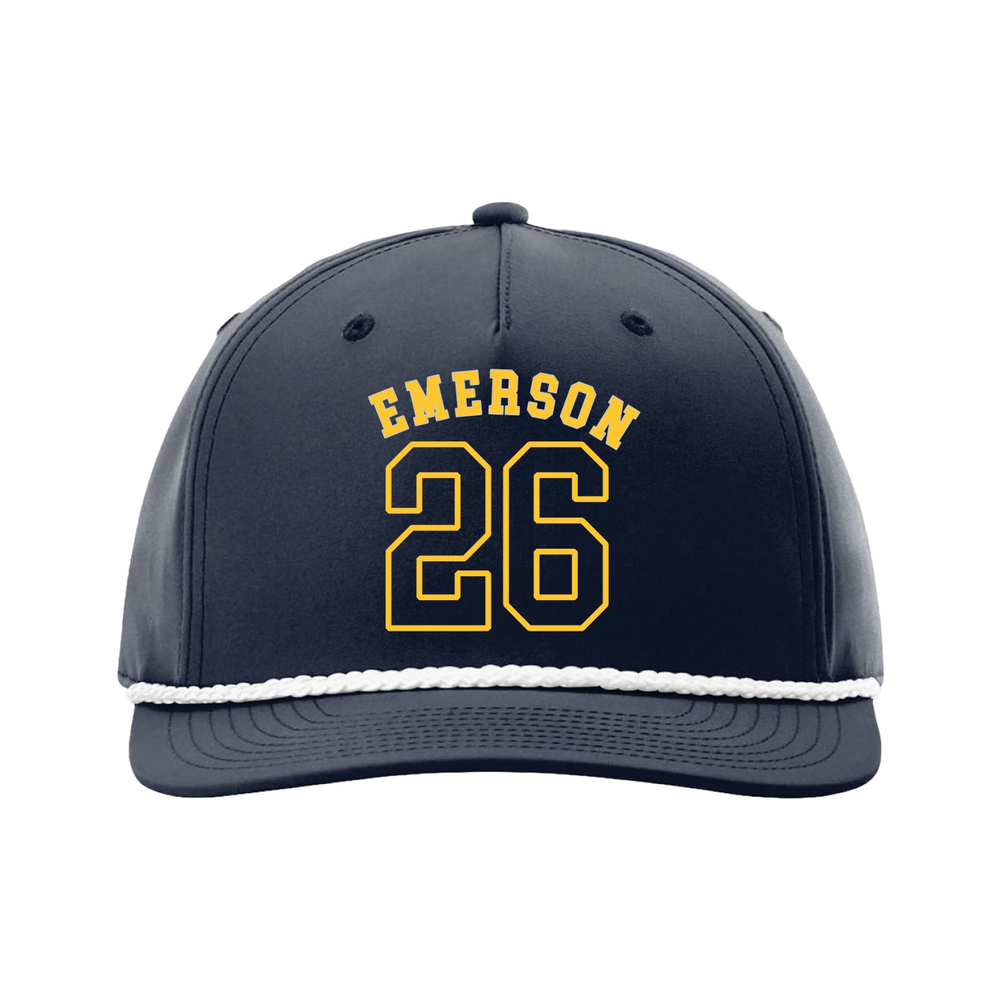 Five-Panel Classic Rope Cap — Shirsey Arch in Navy