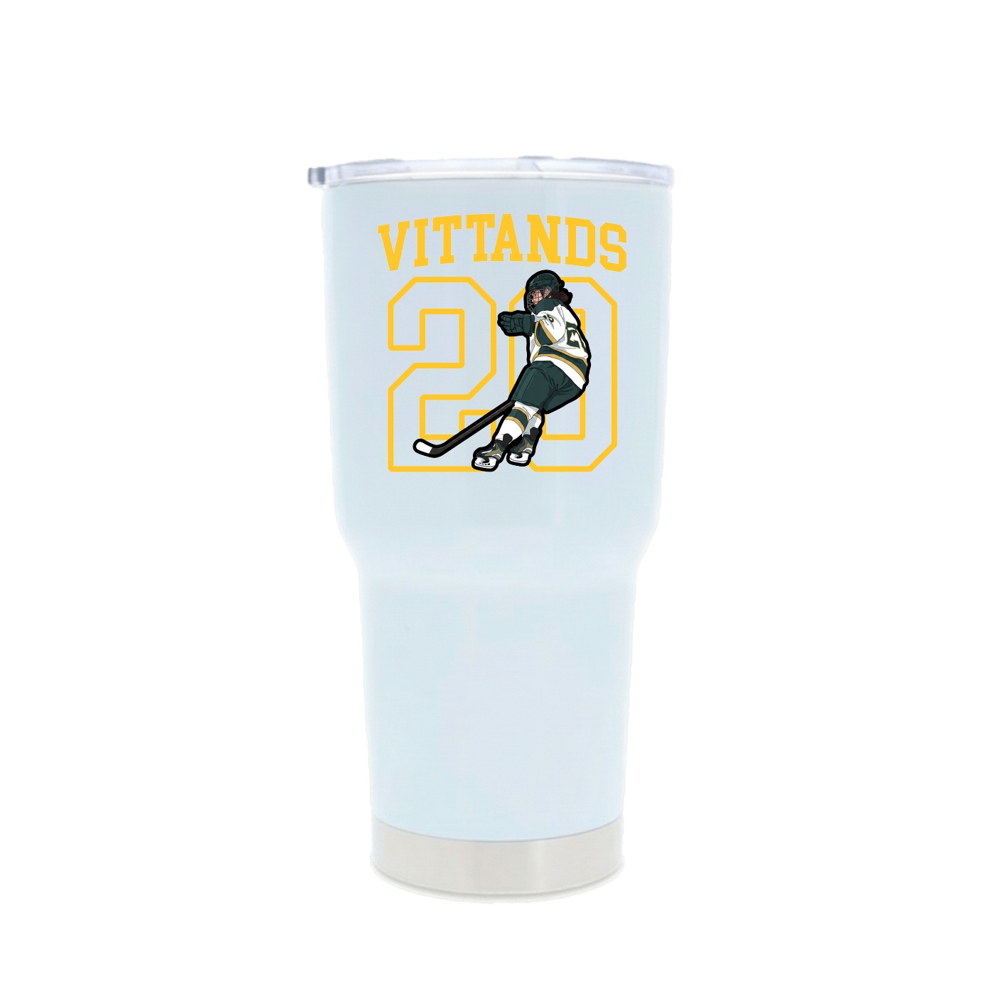 30oz Stainless Steel Tumbler — Shirsey in White