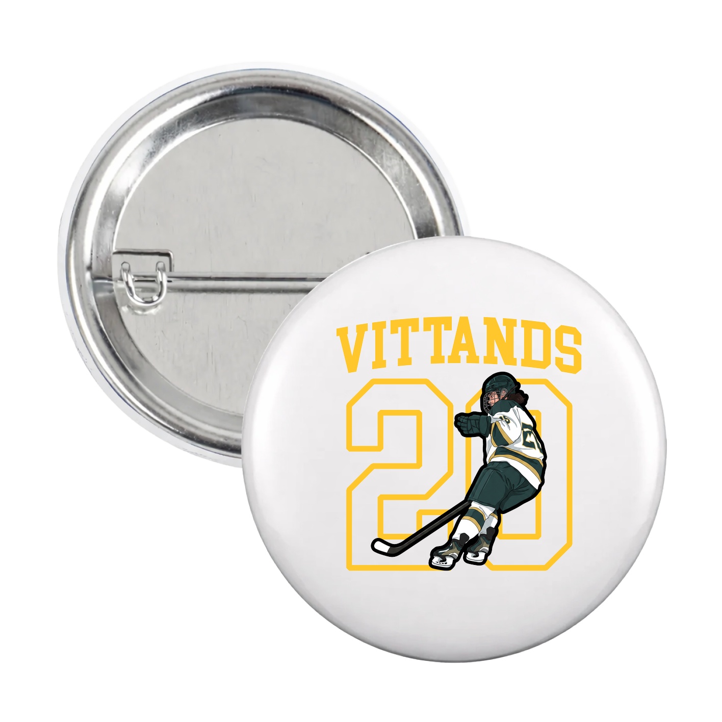 Game Day Button — Shirsey in White