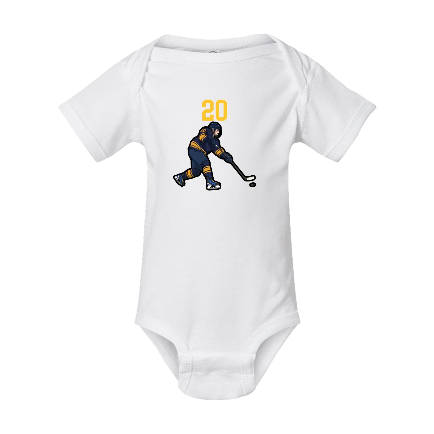 Baby Onesie — Number Top in White