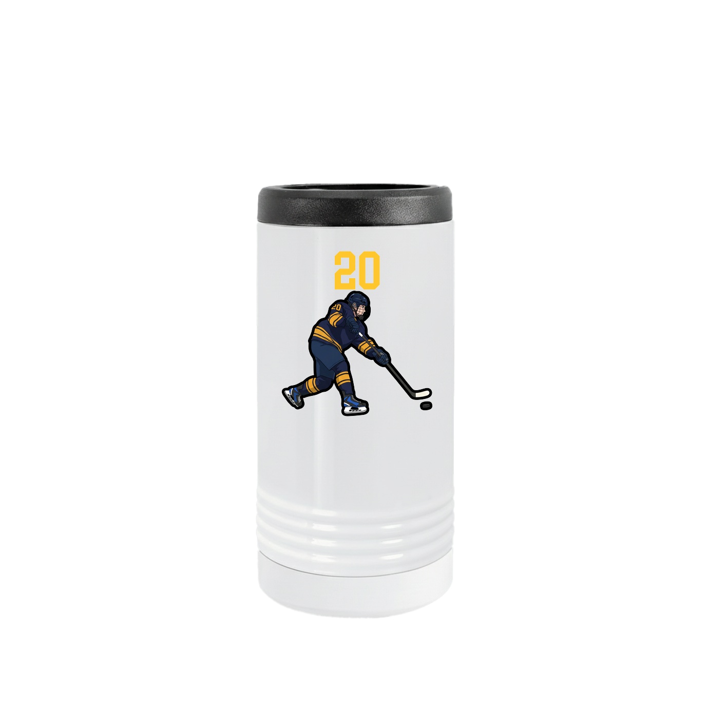 Slim Beverage Holder — Number Top in White