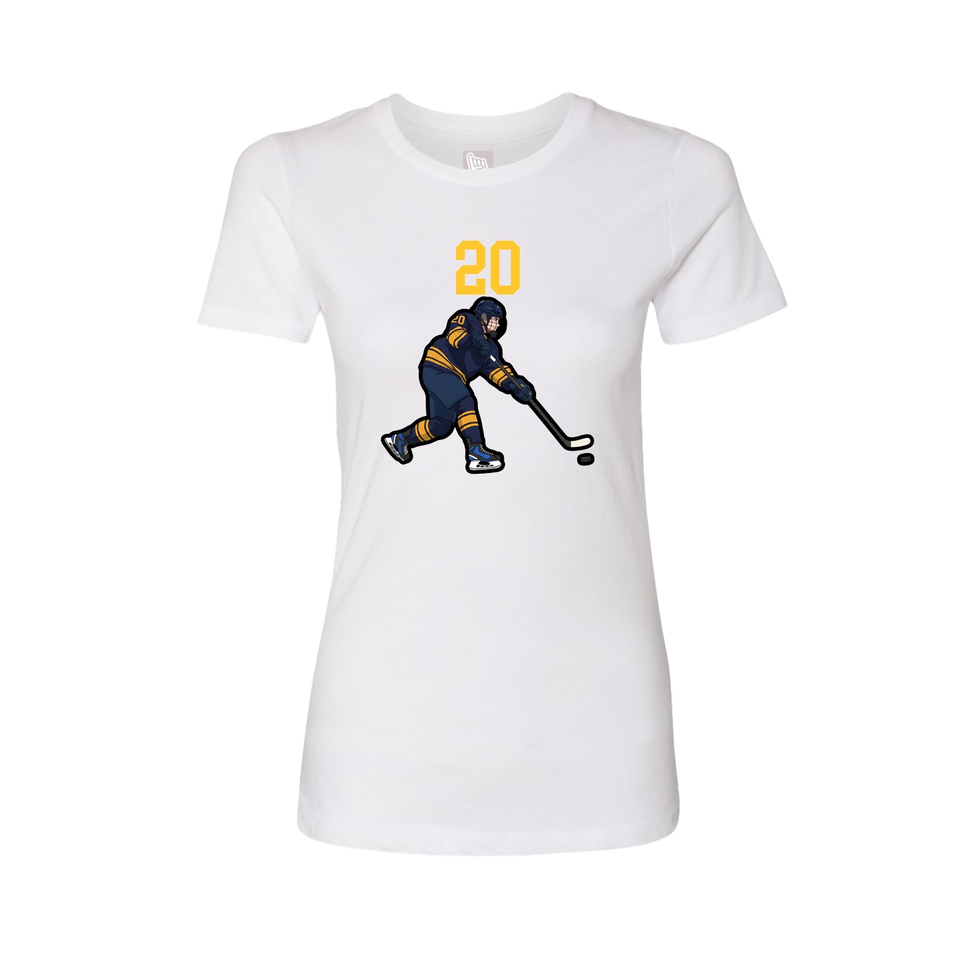 Womens Tee — Number Top in White
