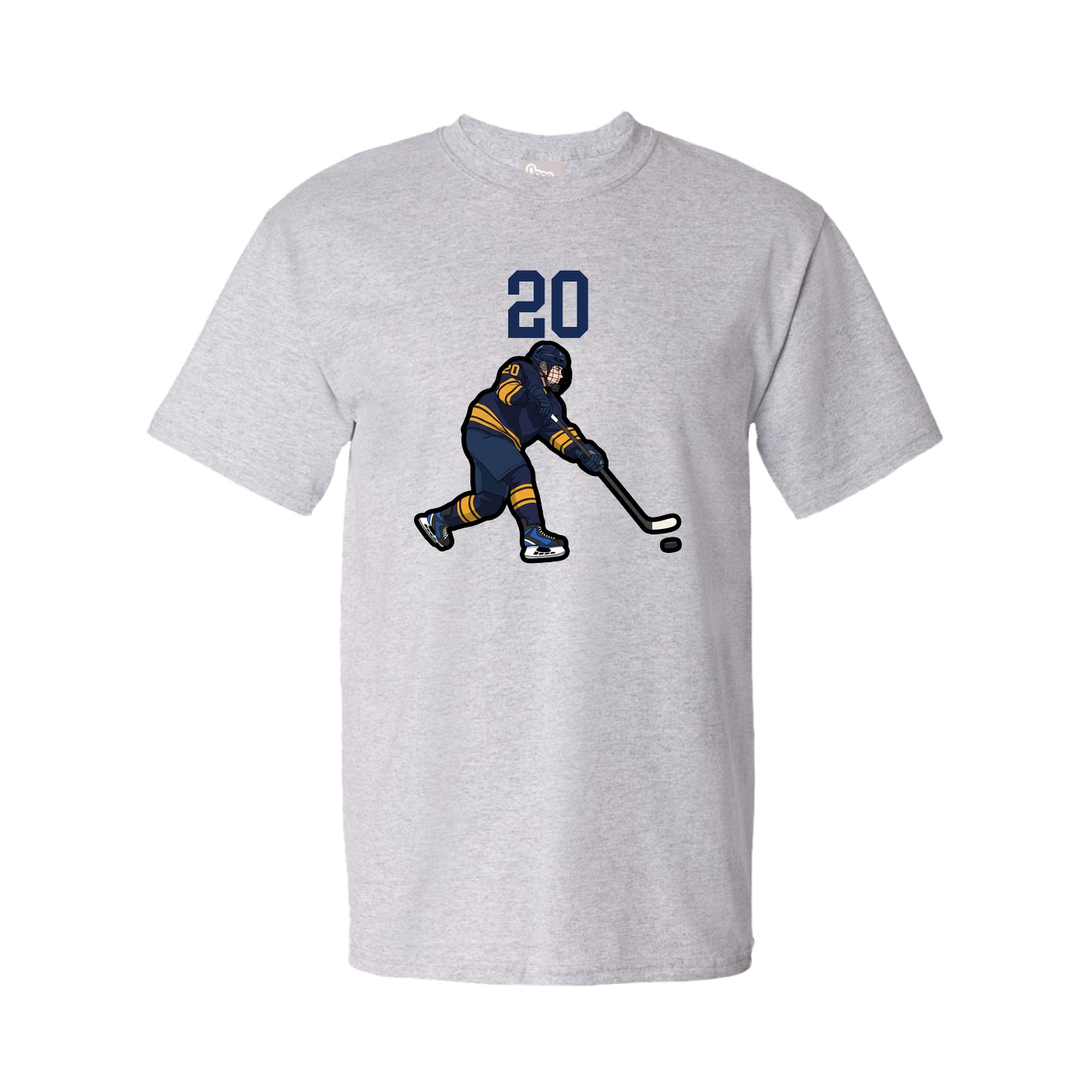 Youth Tee — Number Top in Grey