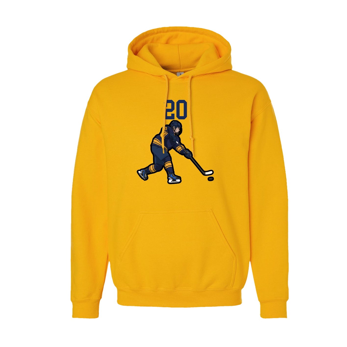 Hoodie — Number Top in Gold
