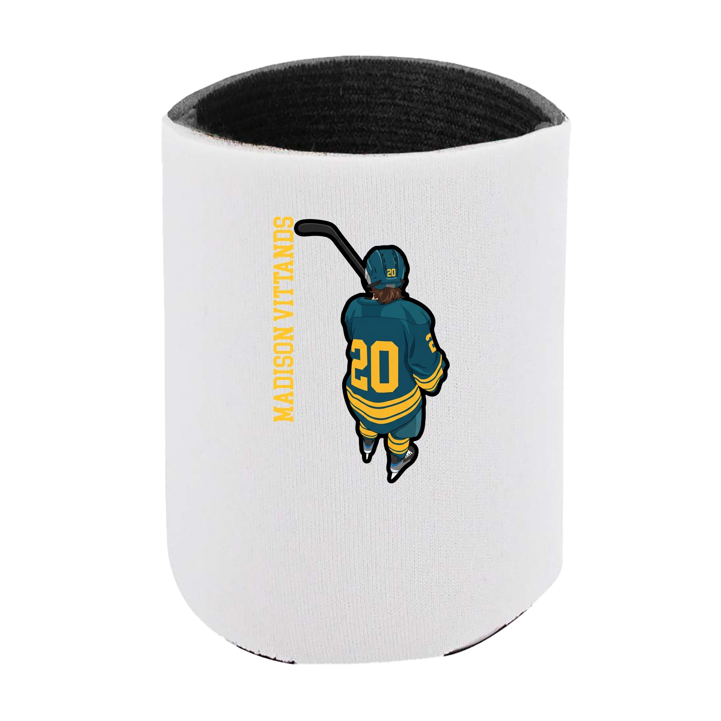 Can Holder — Name Vertical in White